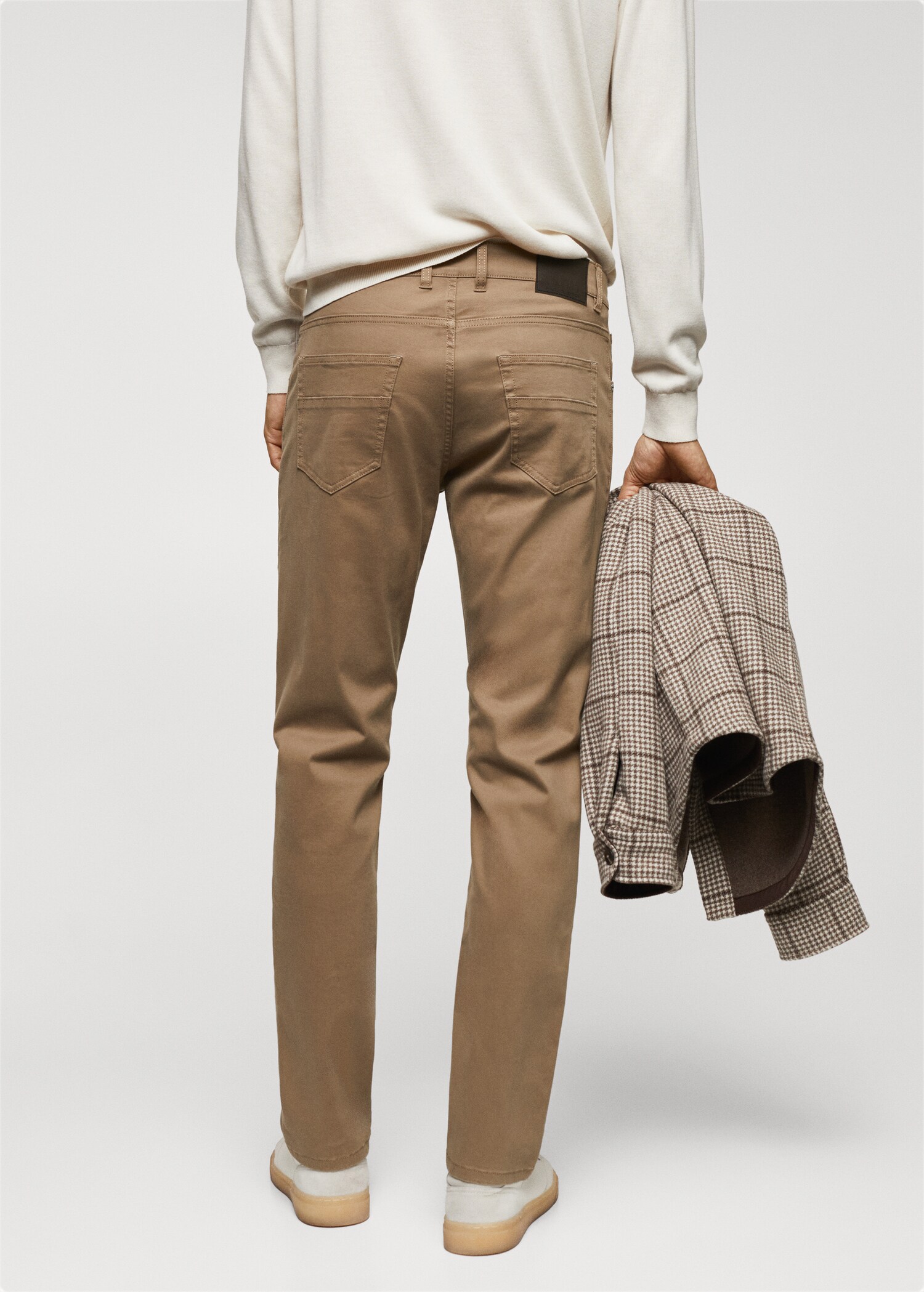 Pantalon slim-fit coton élastique - Verso de l’article