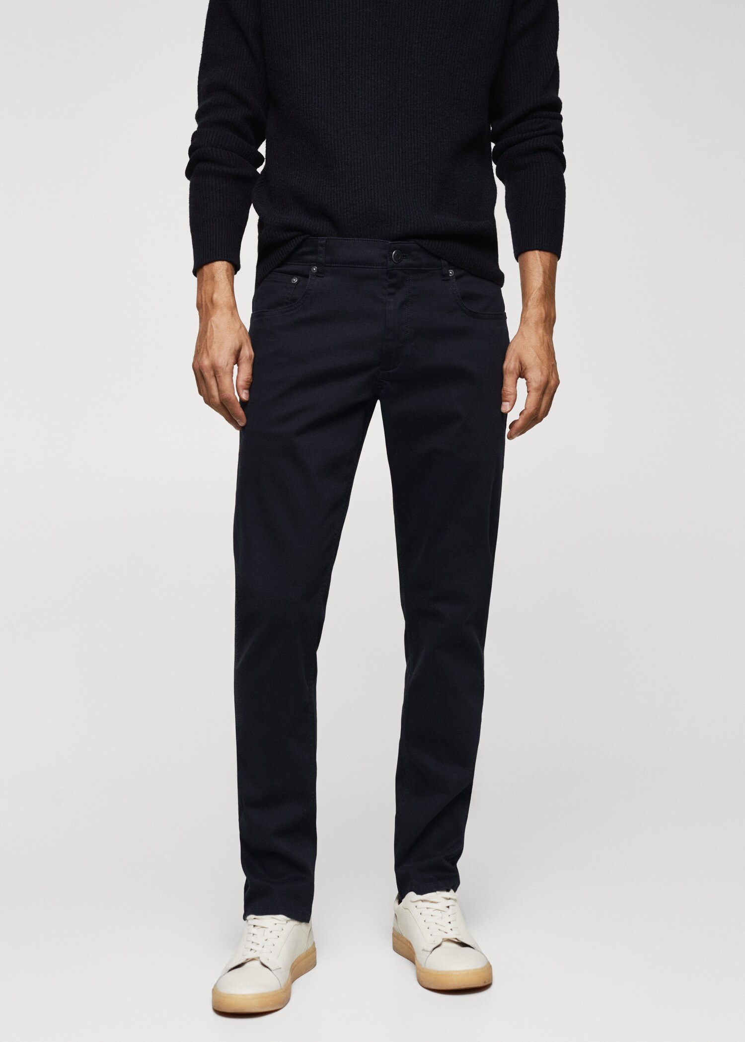 Pantalón slim fit algodón elástico - Medium plane