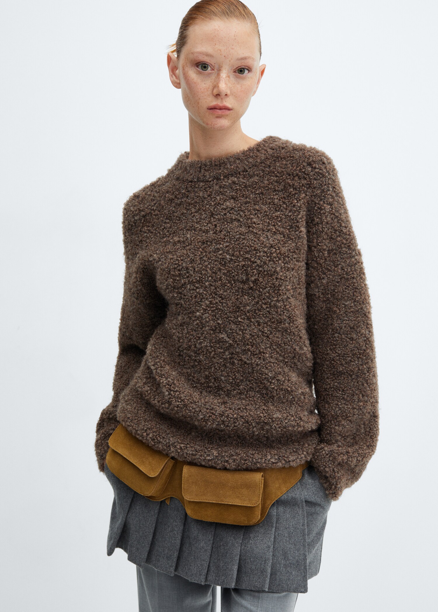 Bouclé sweater - Medium plane