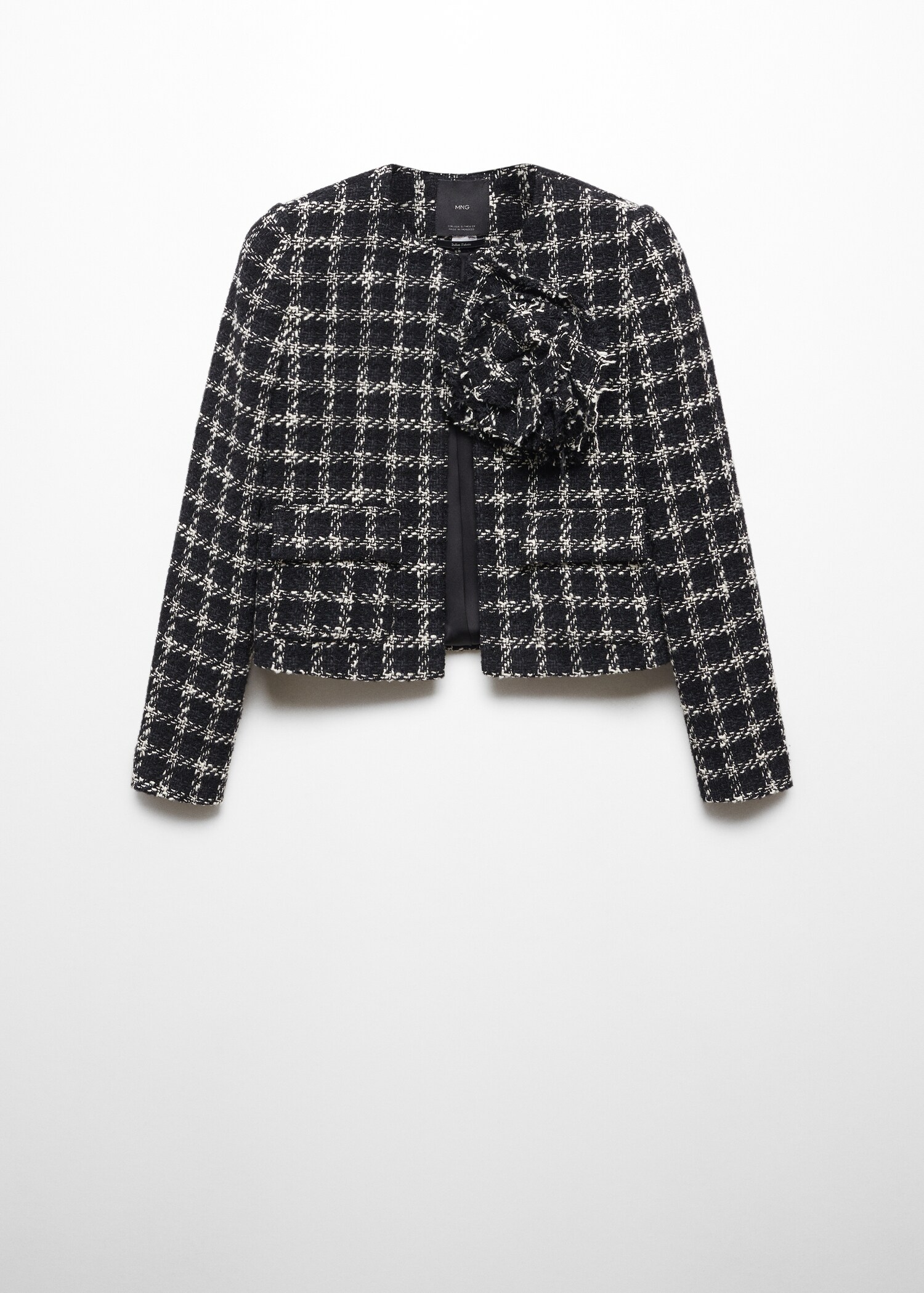 Maxi floral tweed blazer - Article without model