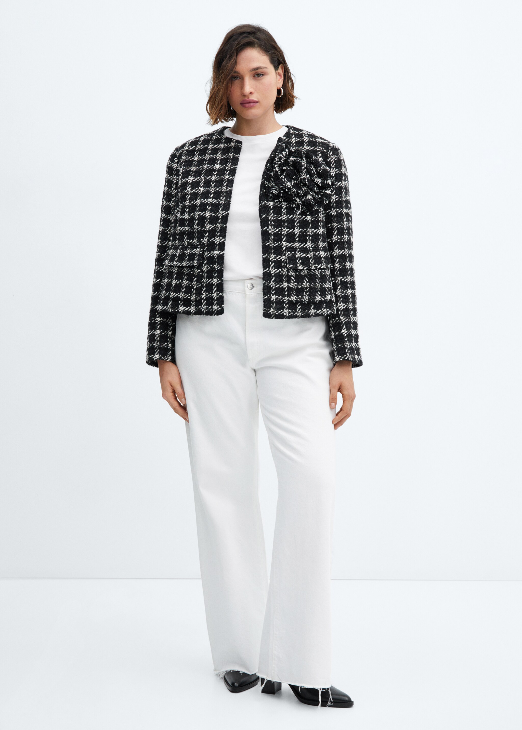 Maxi floral tweed jacket - Λεπτομέρεια του προϊόντος 3