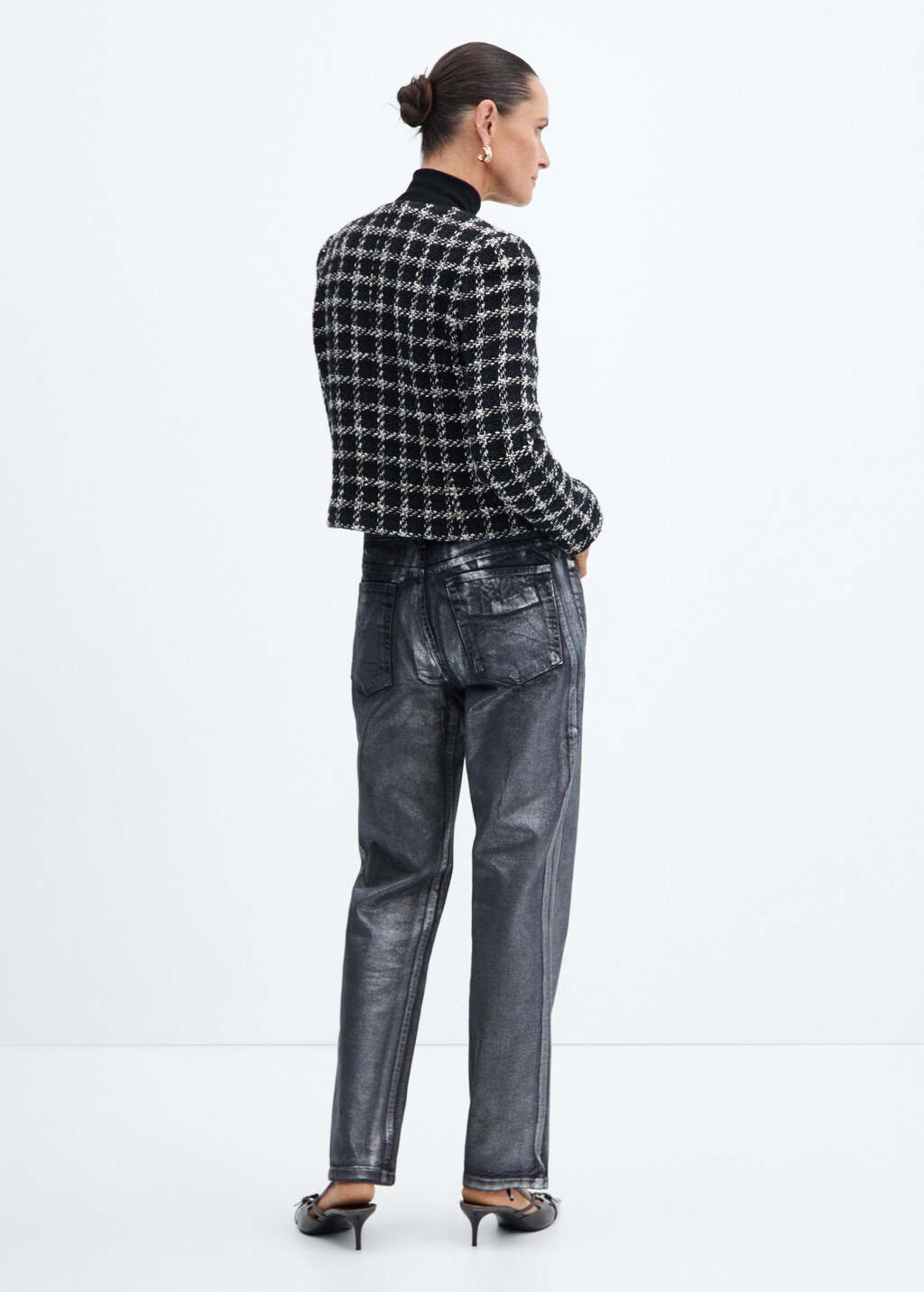 Tweed jacket with jewel buttons - Women | MANGO USA