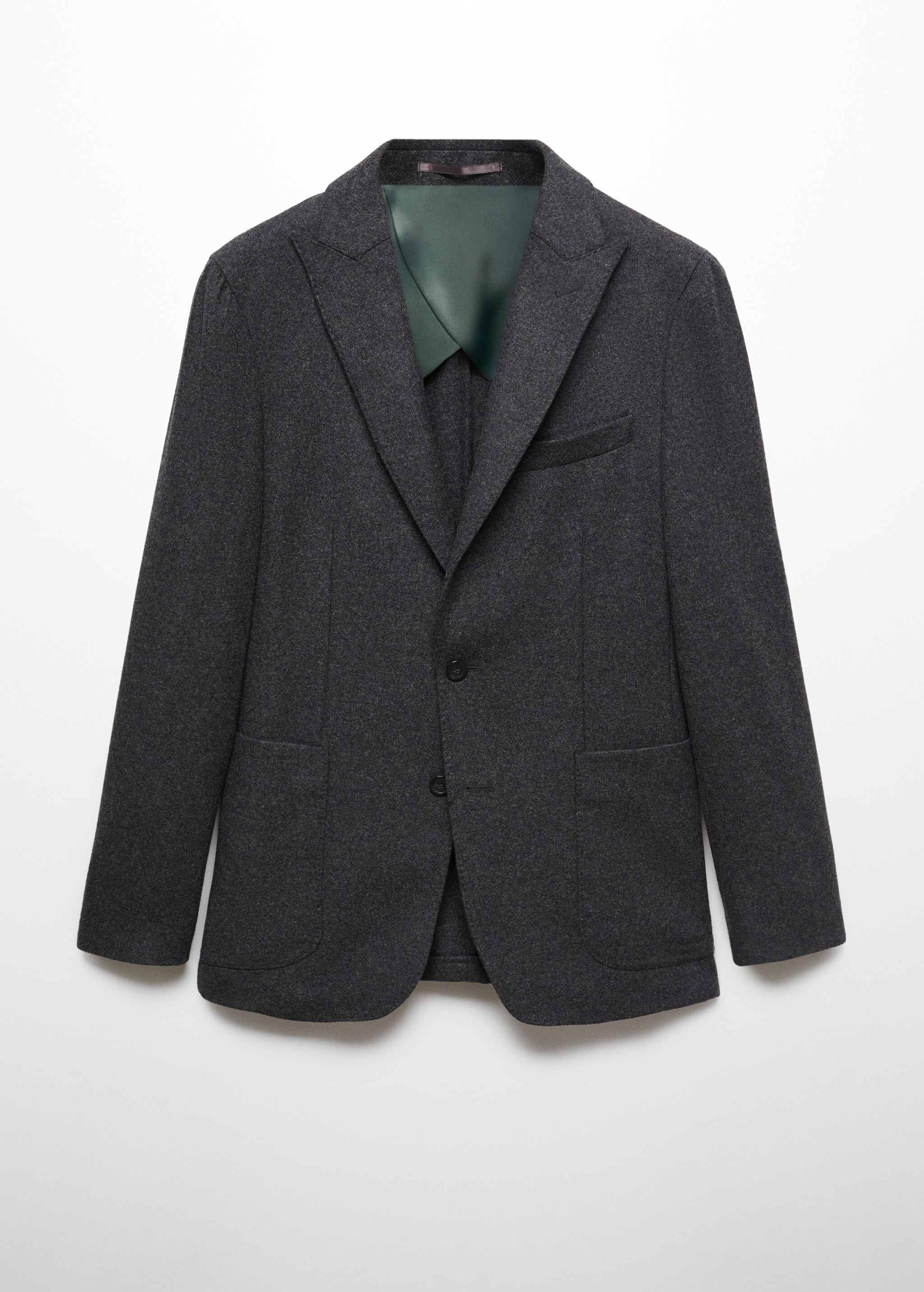 Virgin wool combined blazer  - Article without model