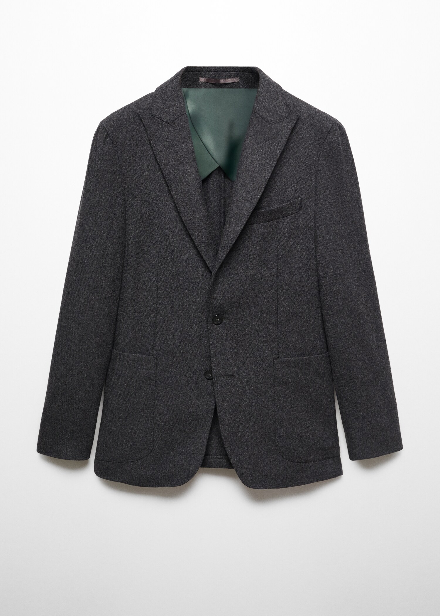 Virgin wool combined blazer  - Article without model