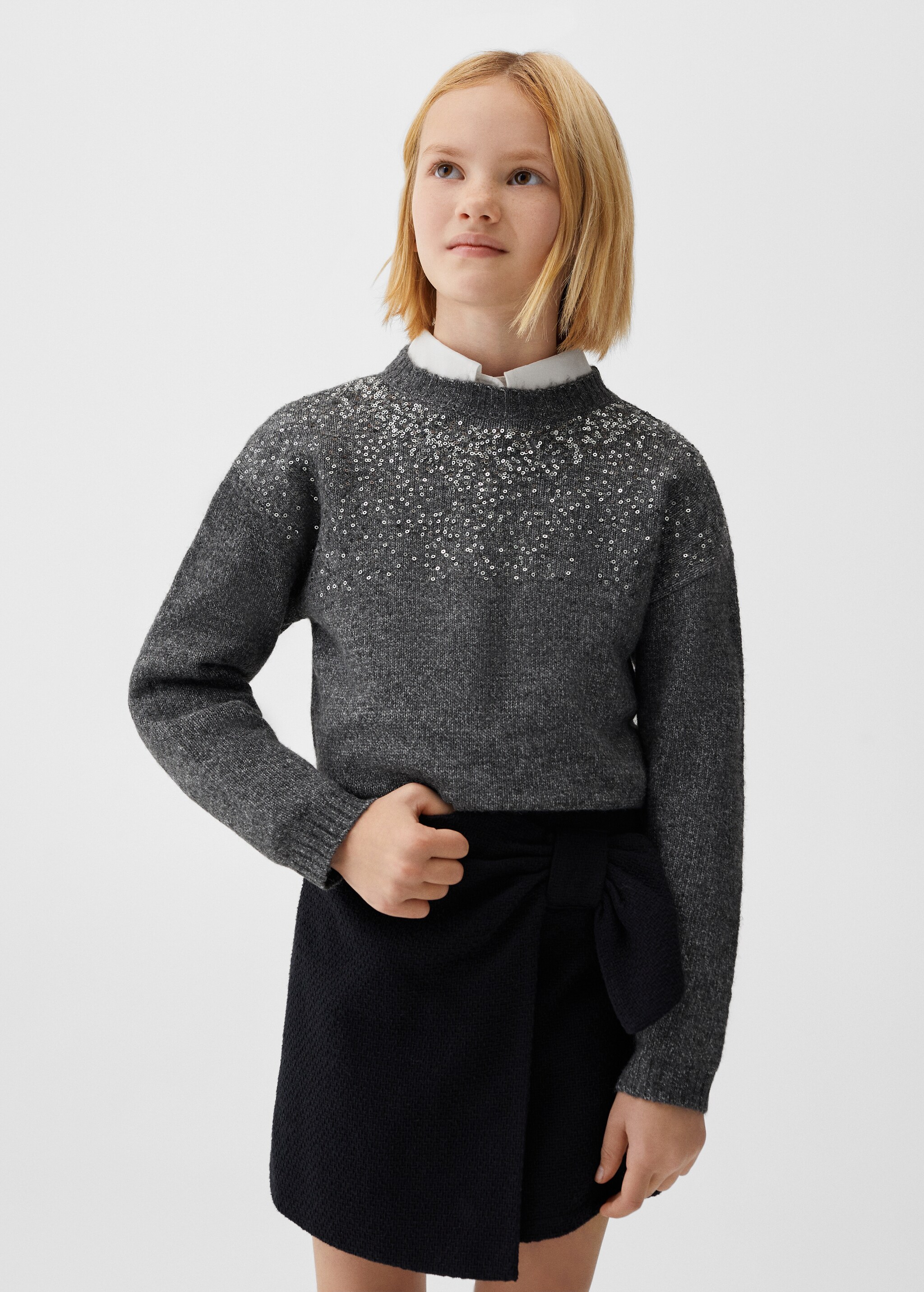 Knit paillette sweater - Medium plane
