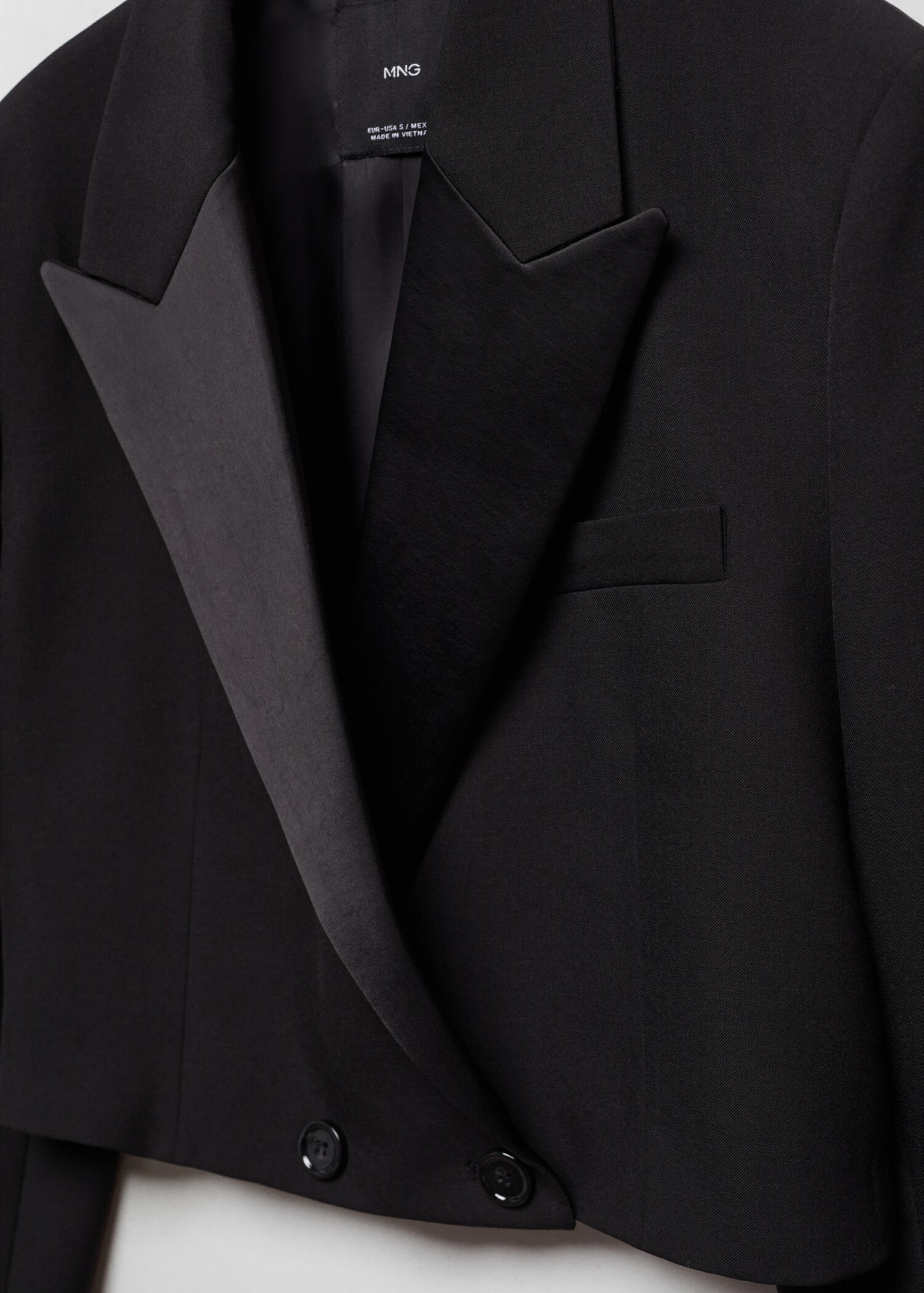 Veste crop détails satinés - Détail de l'article 8