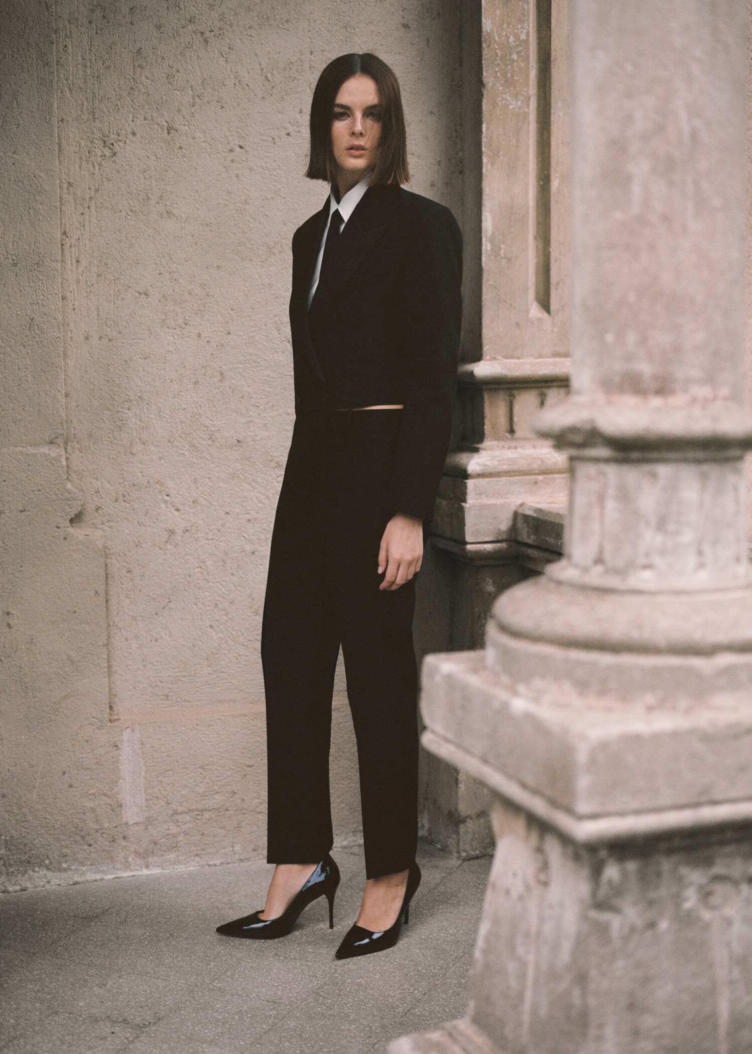 Veste crop détails satinés - Détail de l'article 9