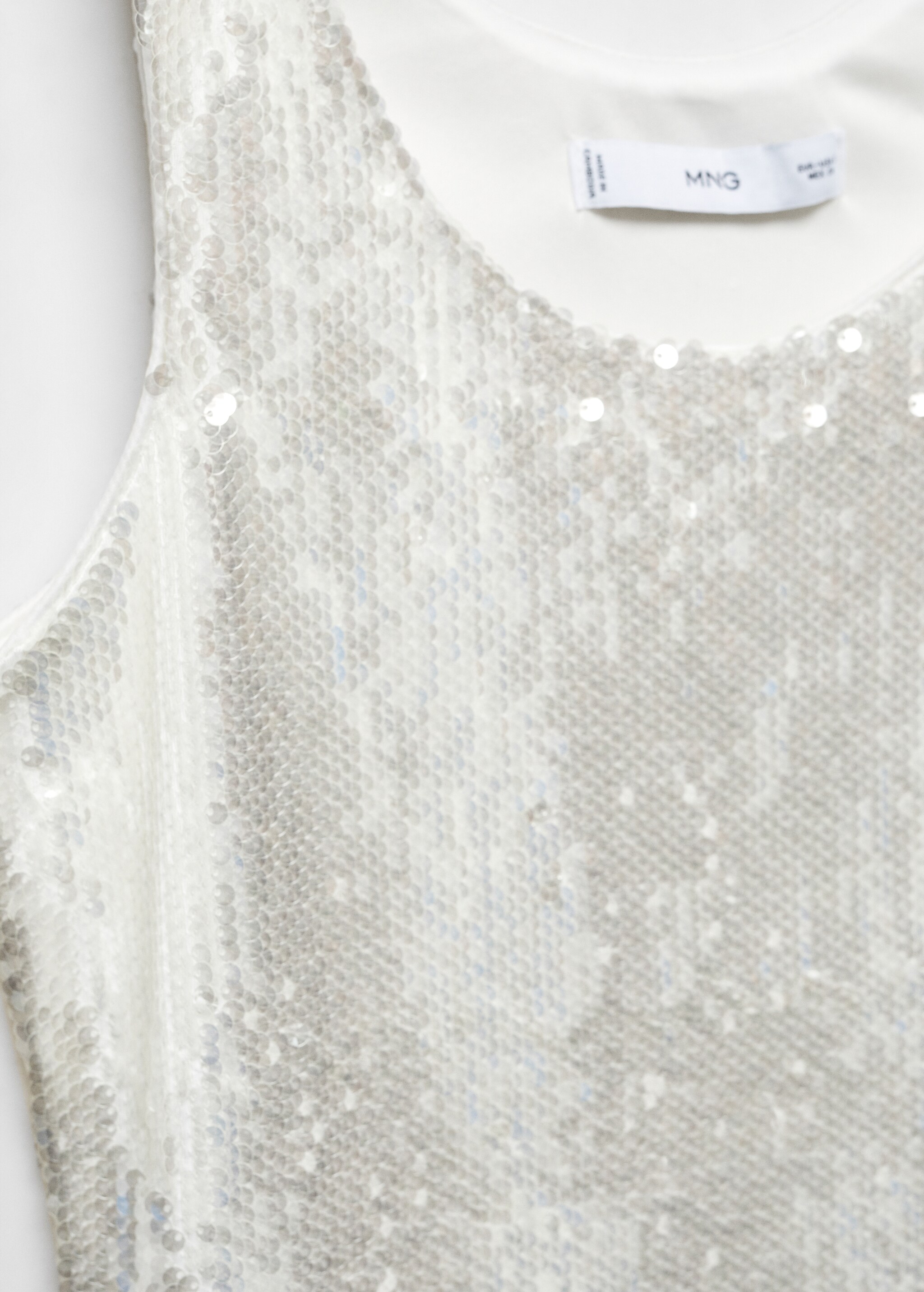 Sequined strap top - Details of the article 8