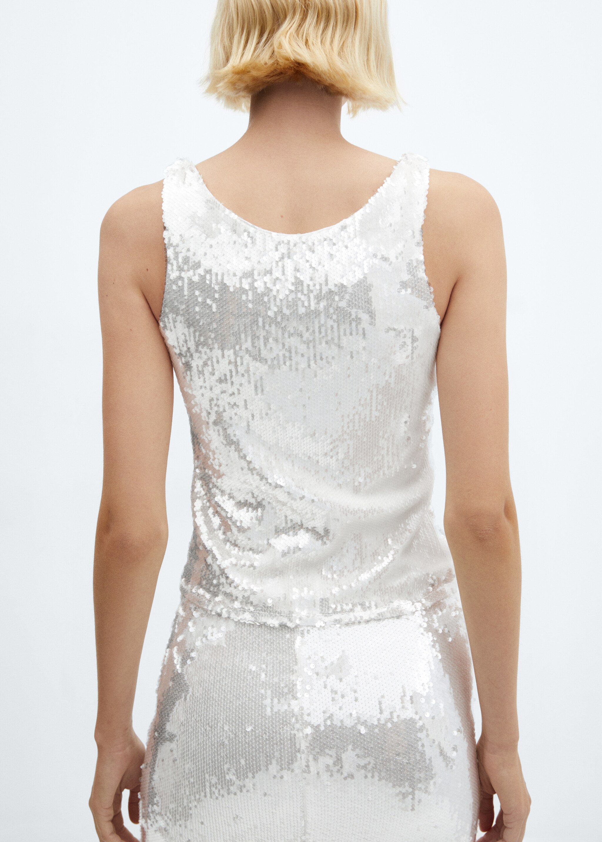 Sequined strap top - Reverse of the article
