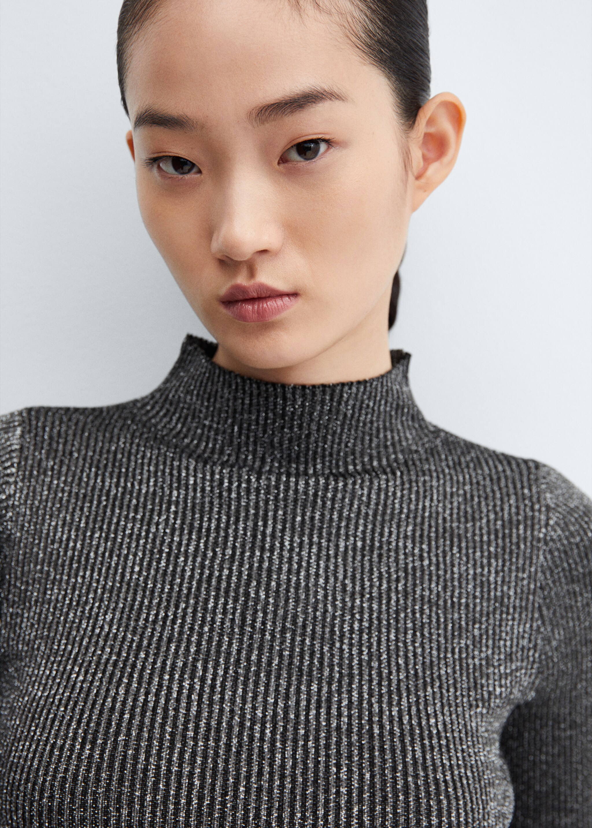 Lurex perkins-neck sweater - Details of the article 1