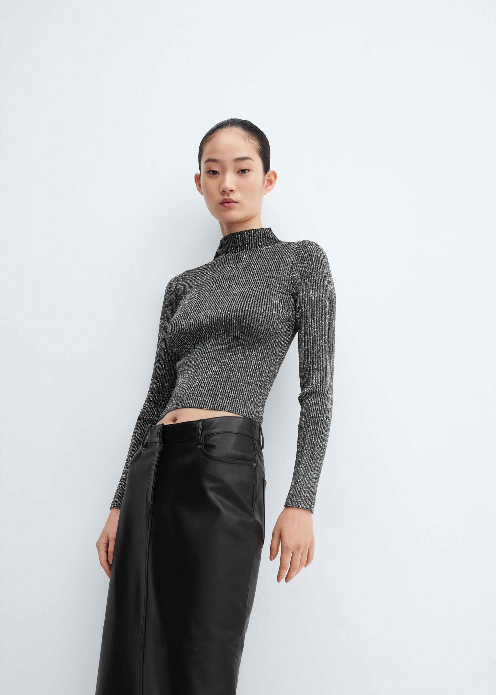 Lurex perkins-neck sweater - Details of the article 2