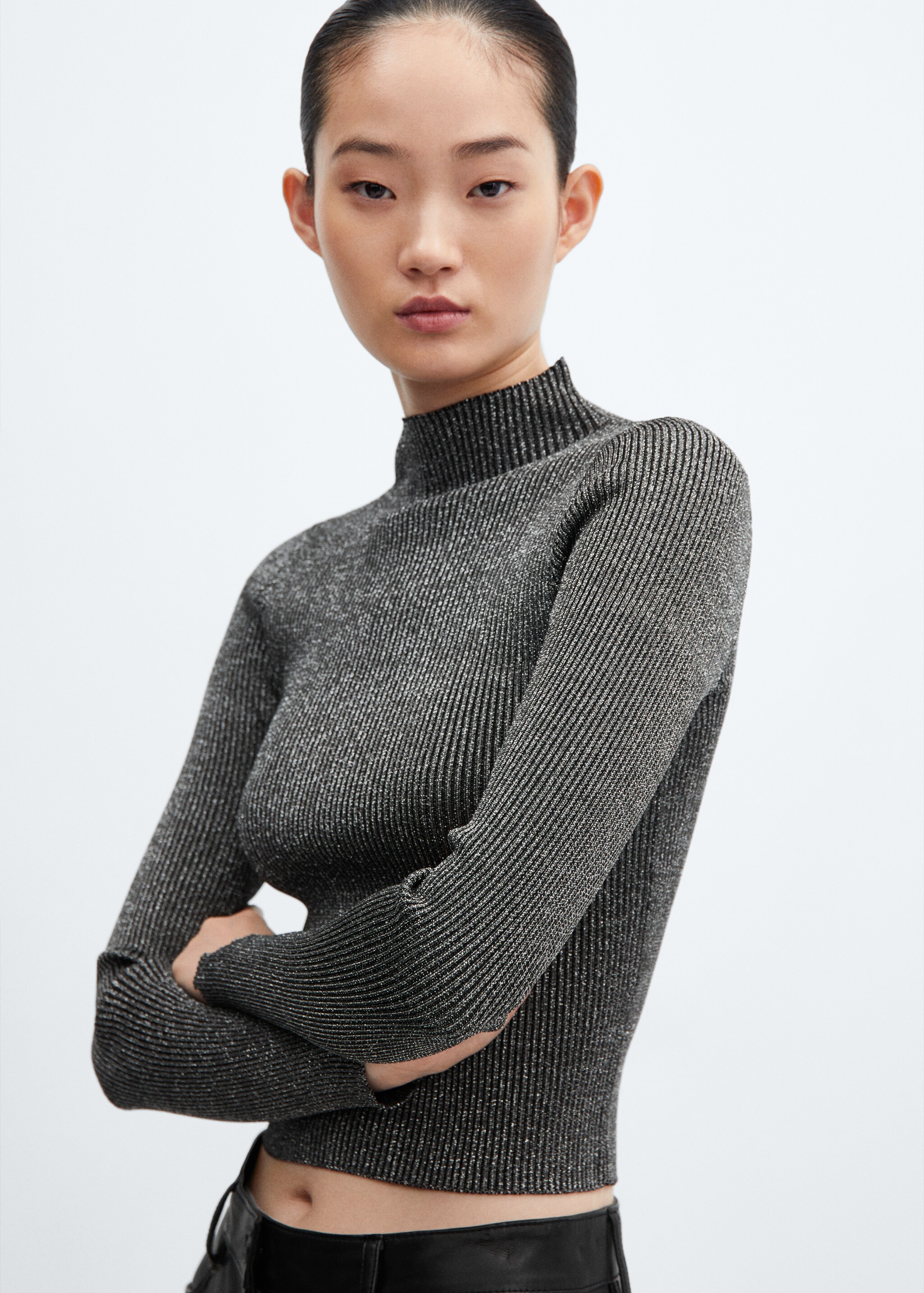 Lurex perkins-neck sweater - Details of the article 6