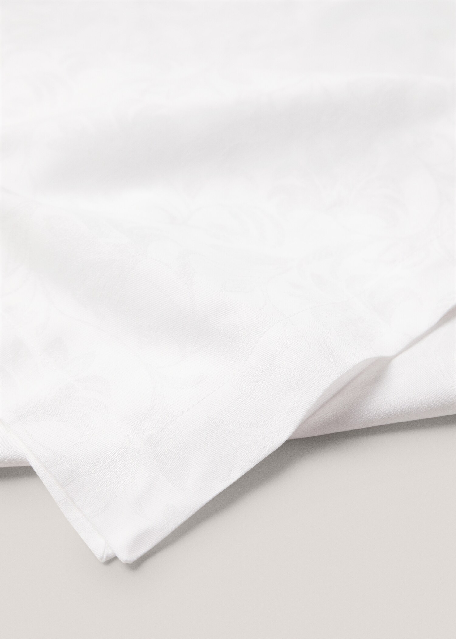 Nappe coton fleur jacquard 170x350 cm - Détail de l'article 1