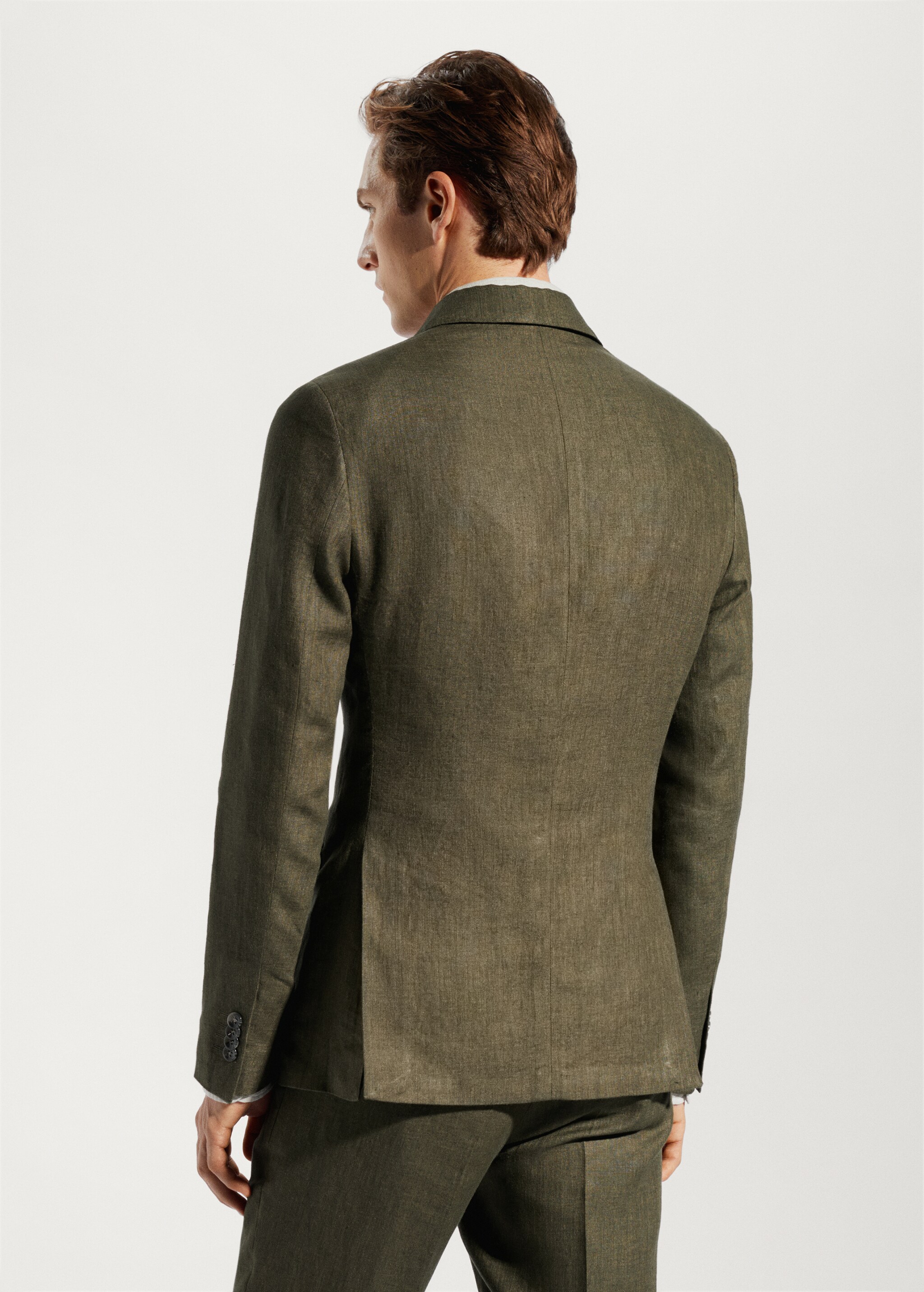 Blazer suit 100% linen - Reverse of the article