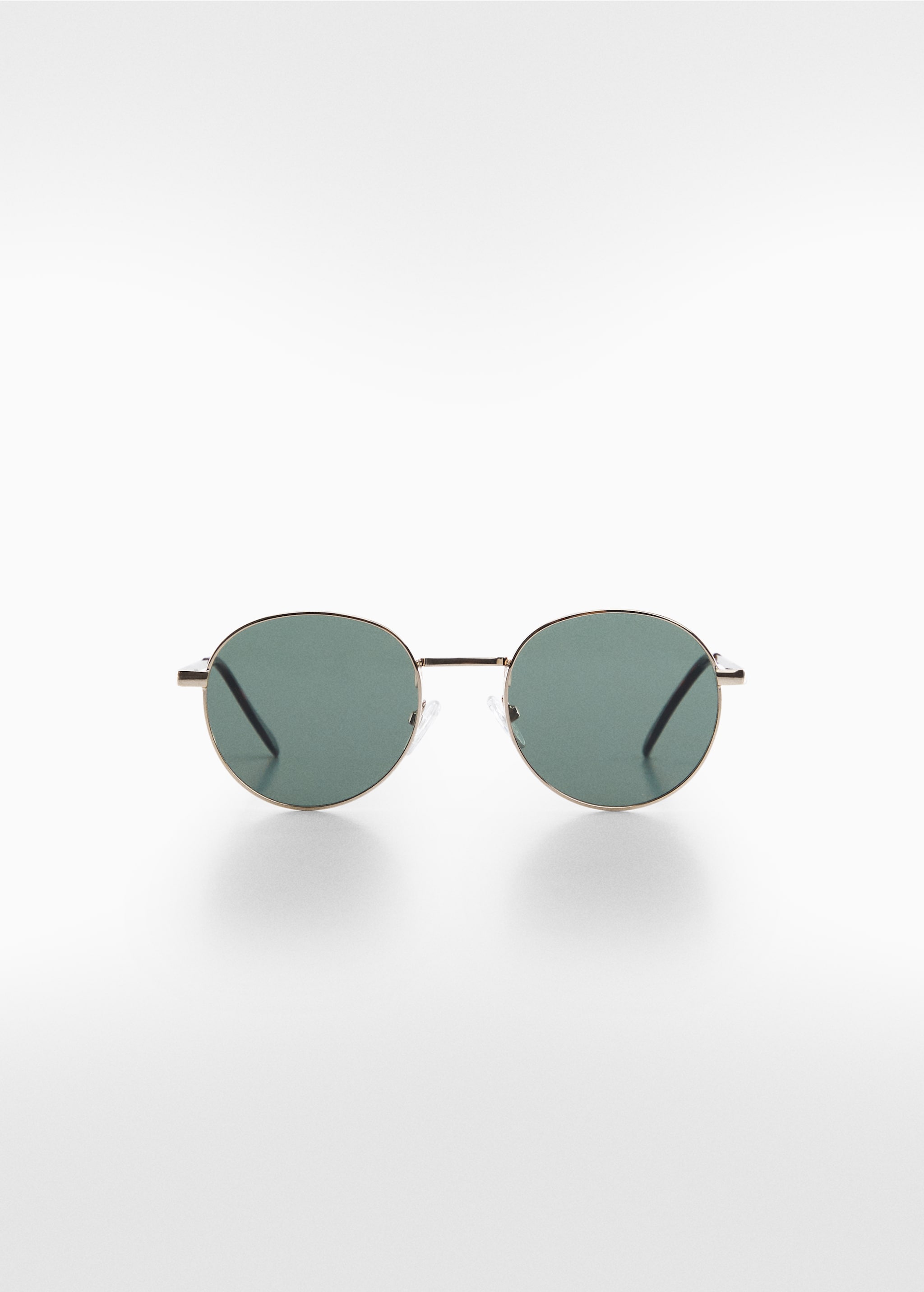 Round metal-rimmed sunglasses - Article without model