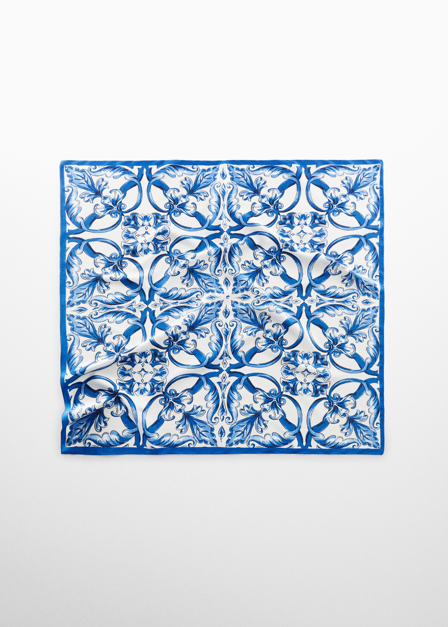 Printed satin scarf - Article without model