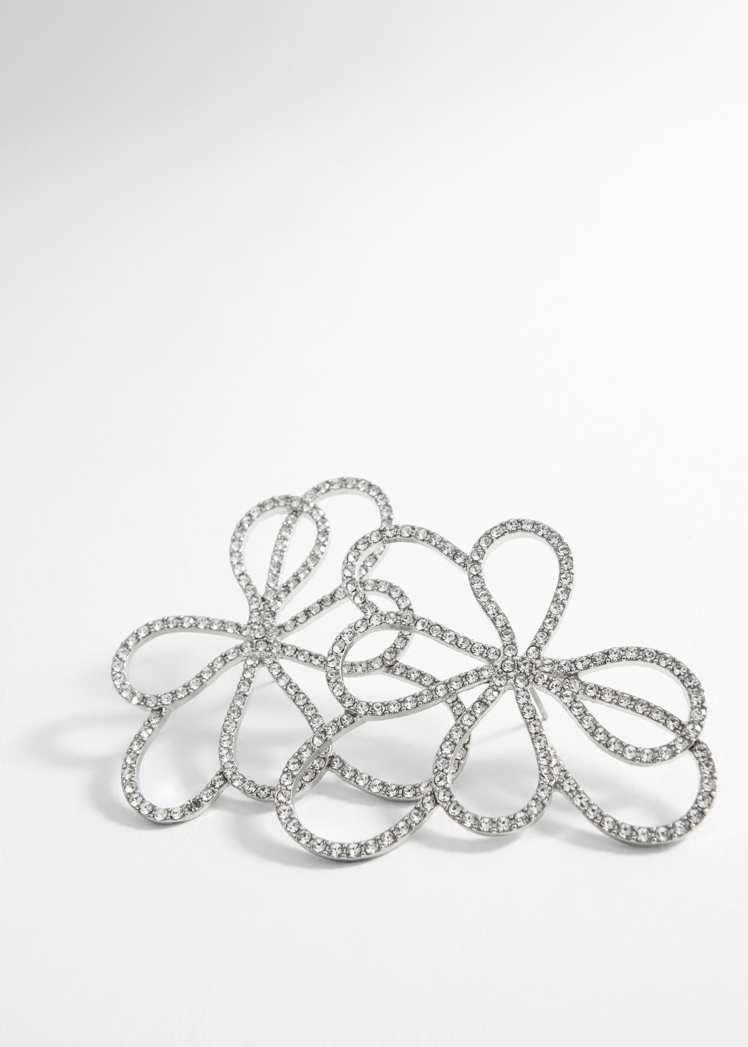 Pendientes strass flor irregular - Detalle del artículo 1