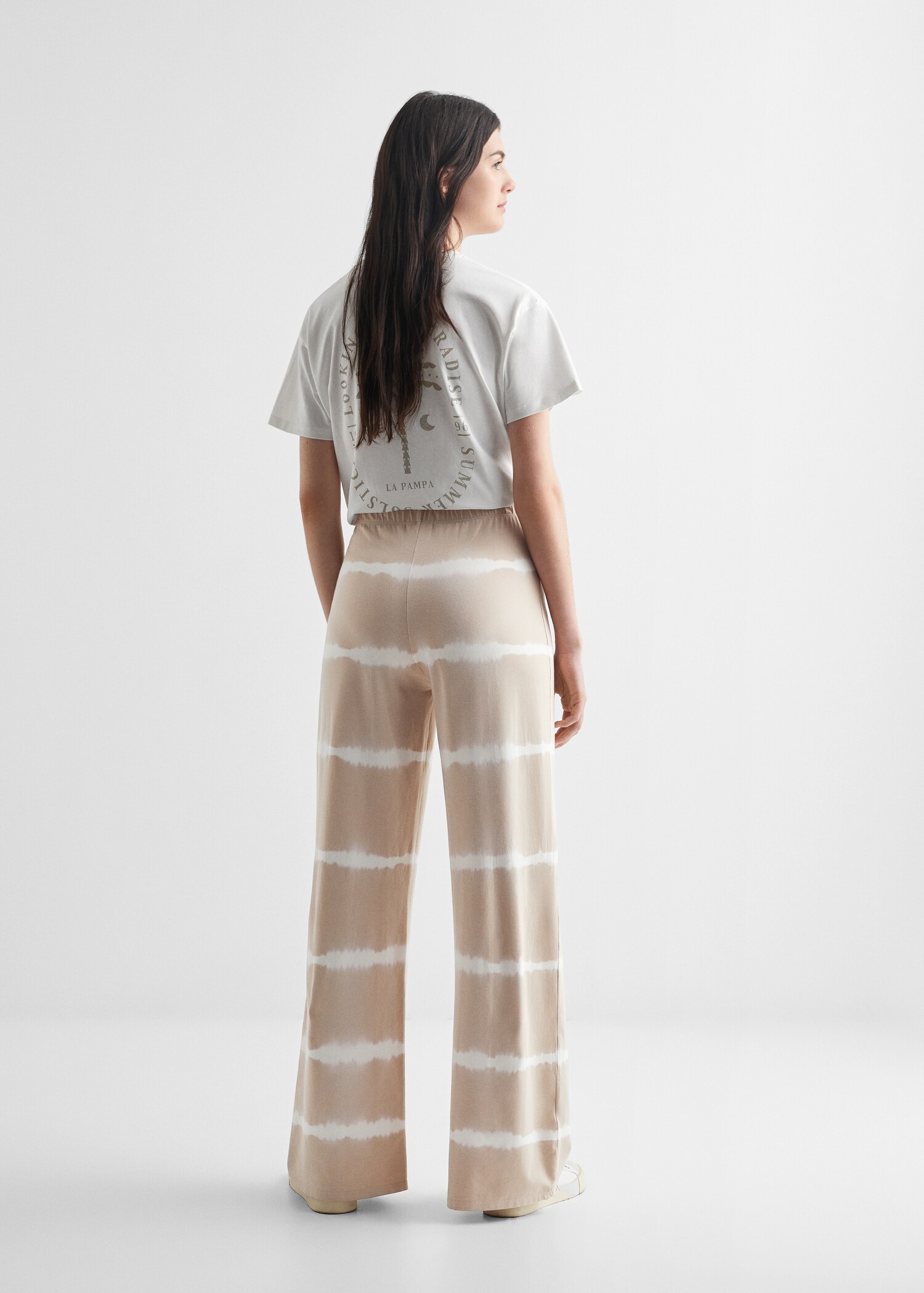 Pantalón estampado tie-dye - Reverso del artículo