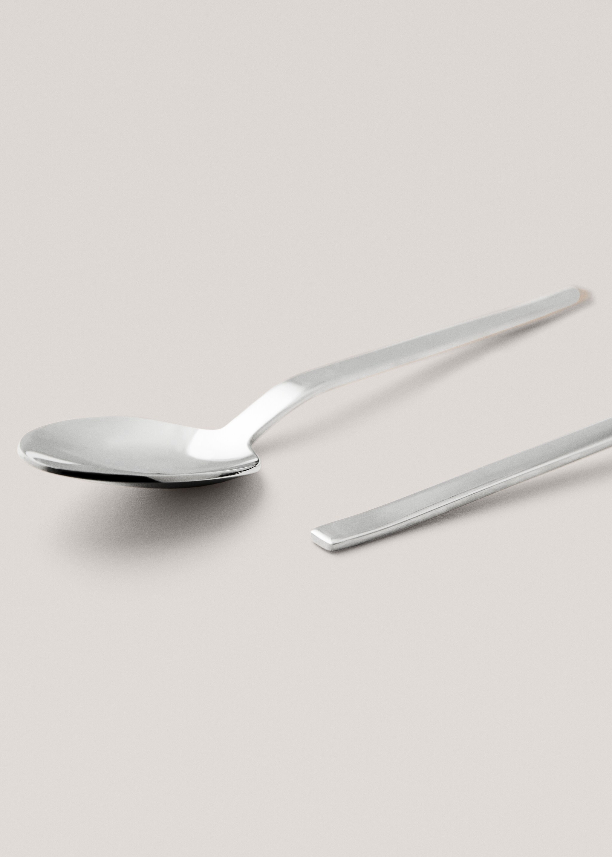 Pack of 4 100% steel coffee spoons - Details of the article 2