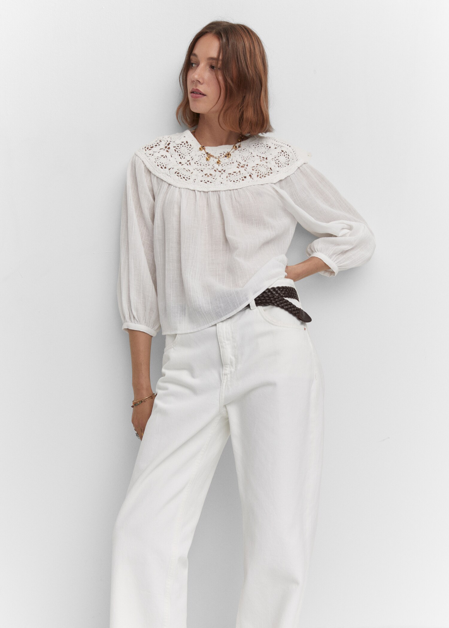 Blouse empiècement crochet - Détail de l'article 2