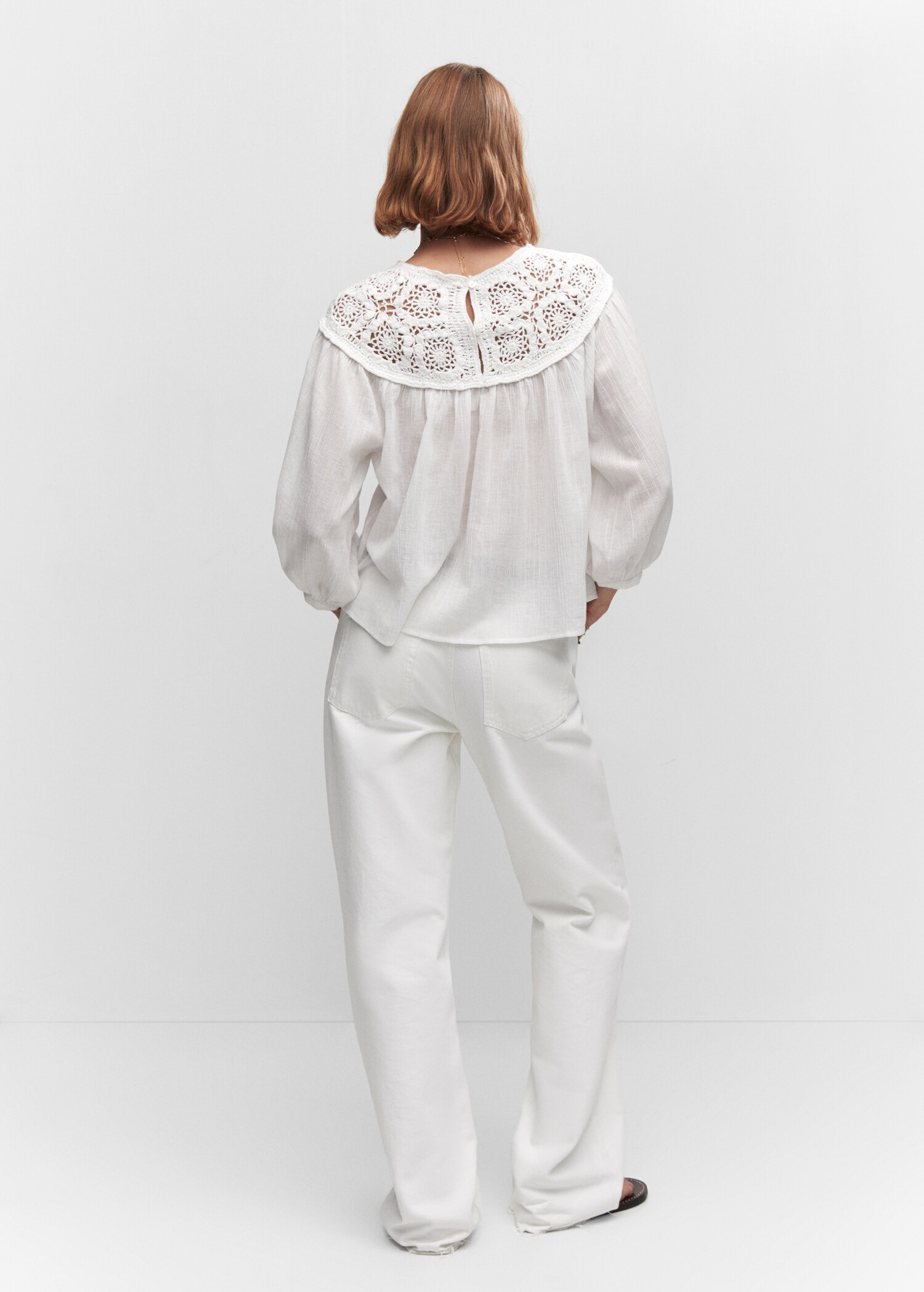 Blouse empiècement crochet - Verso de l’article