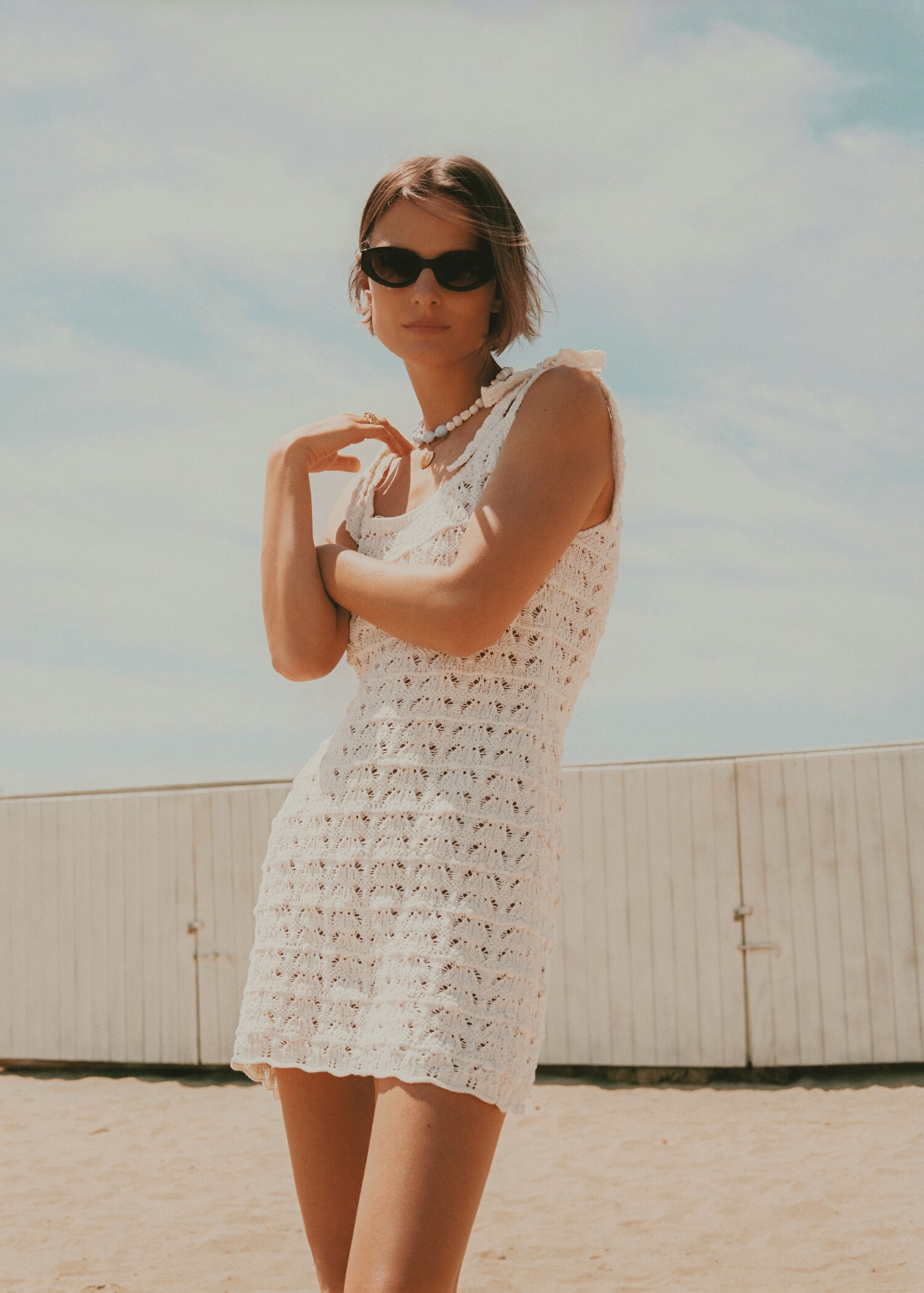 Crochet dress with ties - Details of the article 6