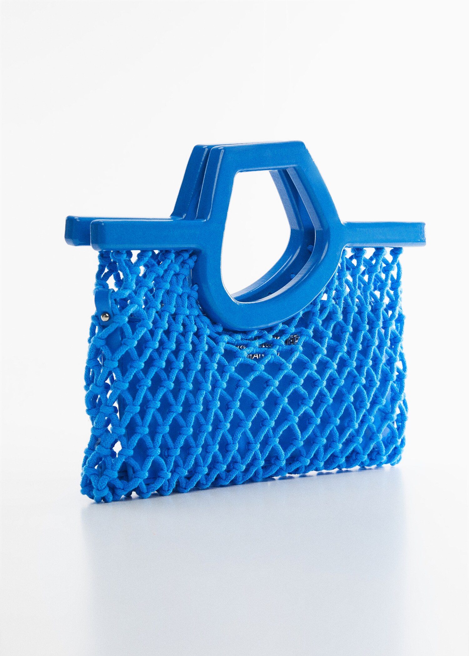 Mesh bag with irregular handle - Plan mediu