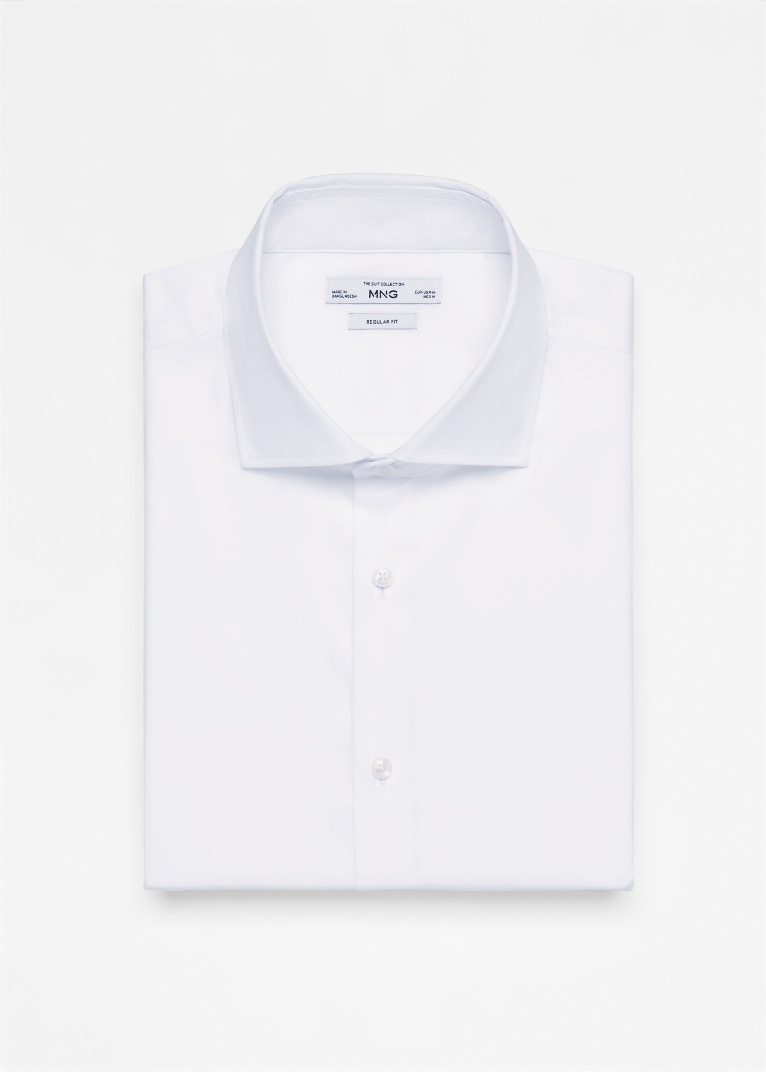 Chemise costume regular-fit tissu twill boutons de manchette - Détail de l'article 8