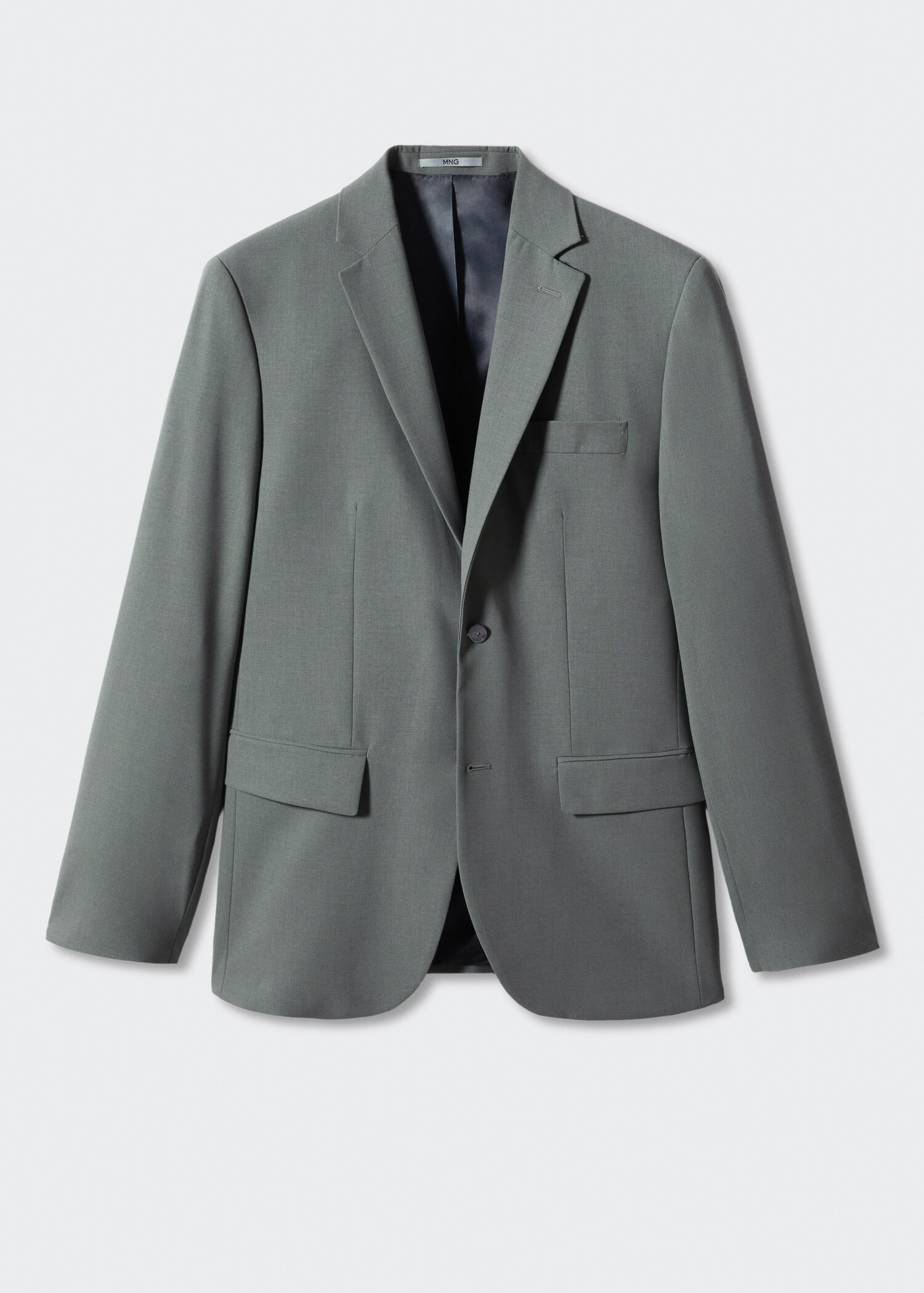 Dar kesim yünlü blazer ceket - Modelsiz ürün