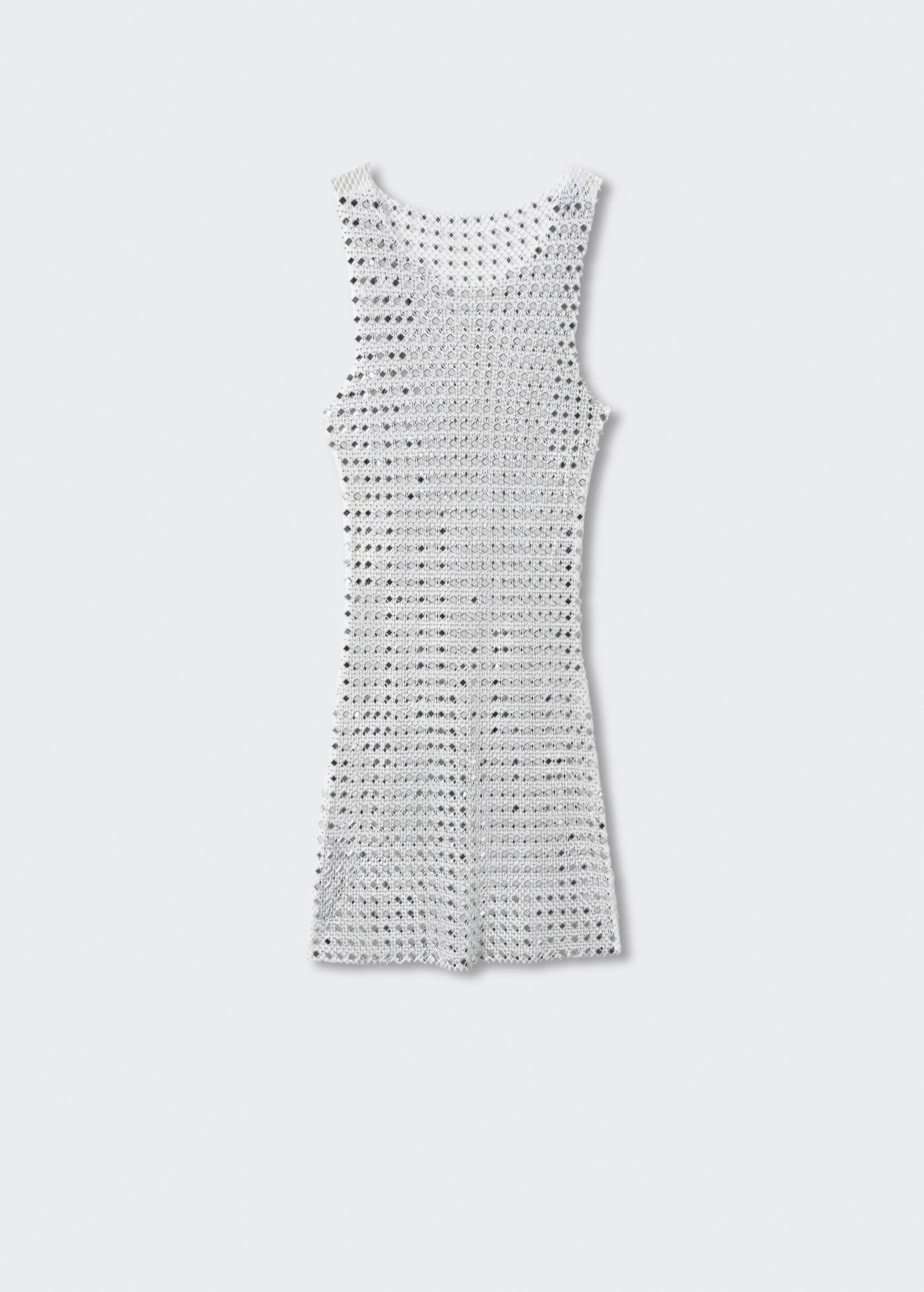 Платье из сеточки с кристаллами - Изделие без модели