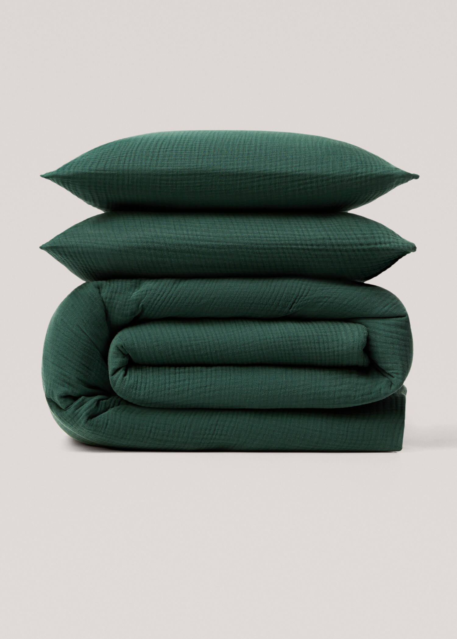 Cotton chiffon duvet cover for king bed - Article without model