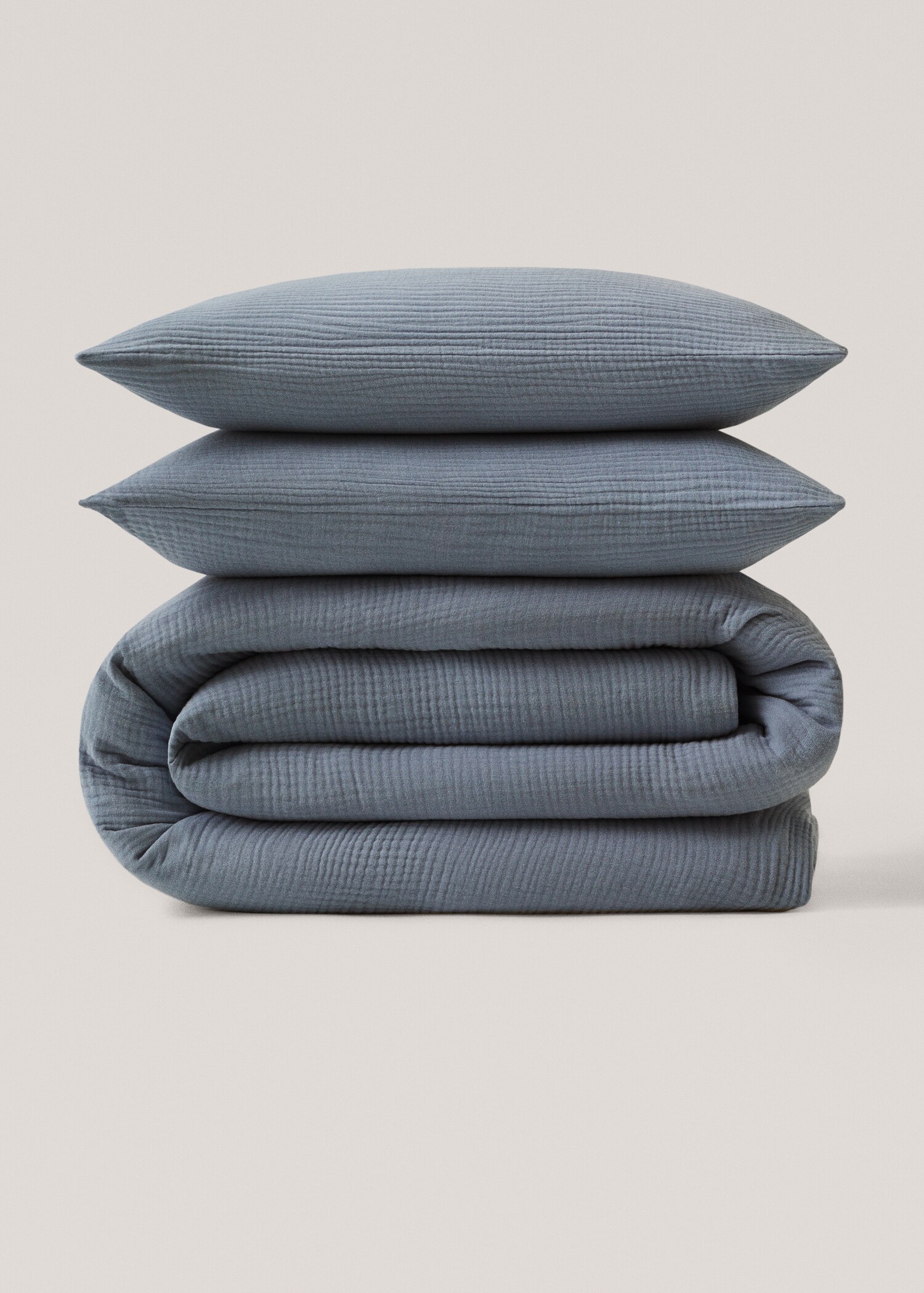 Cotton chiffon duvet cover for king bed - Article without model