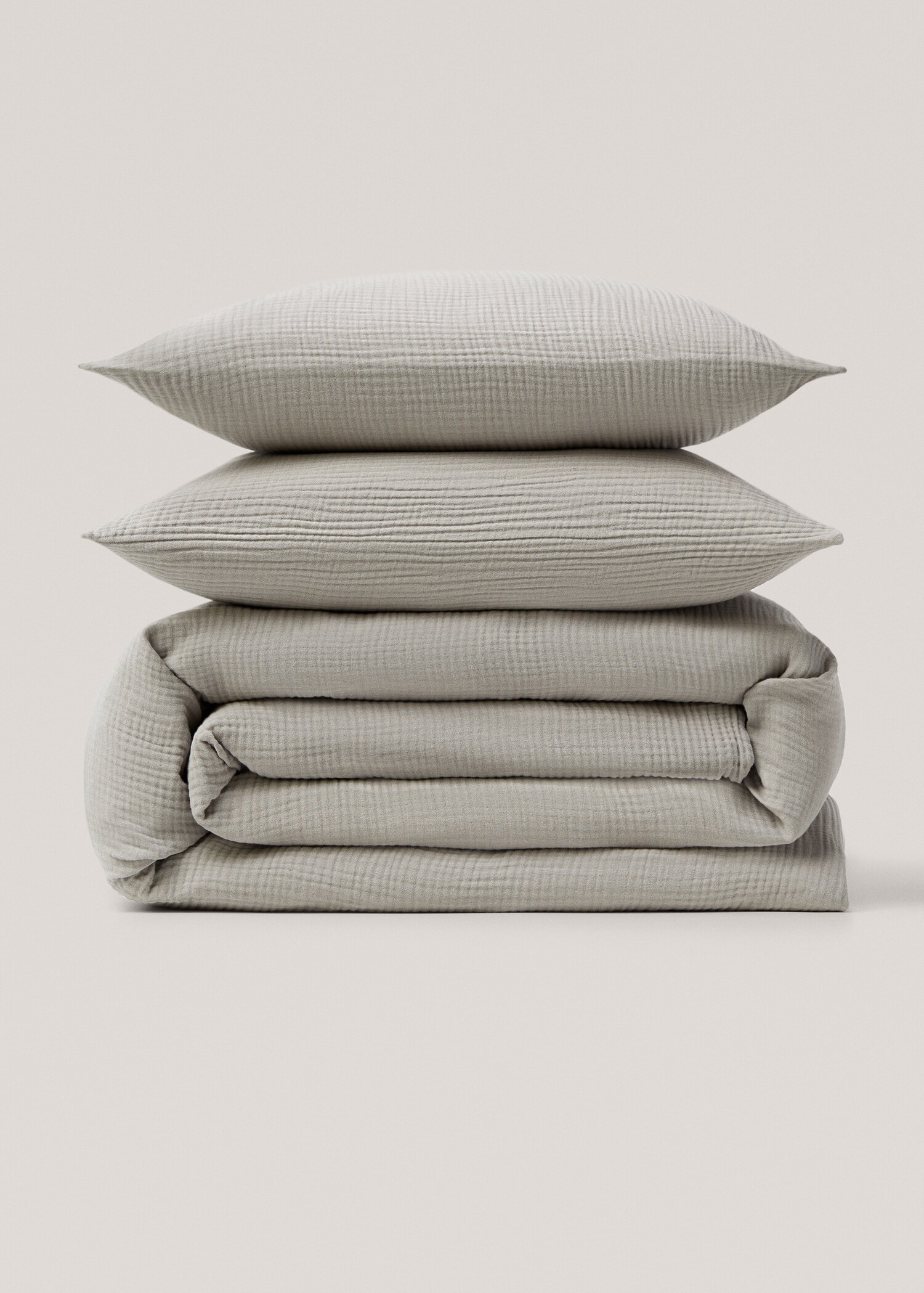Cotton chiffon duvet cover for king bed - Article without model