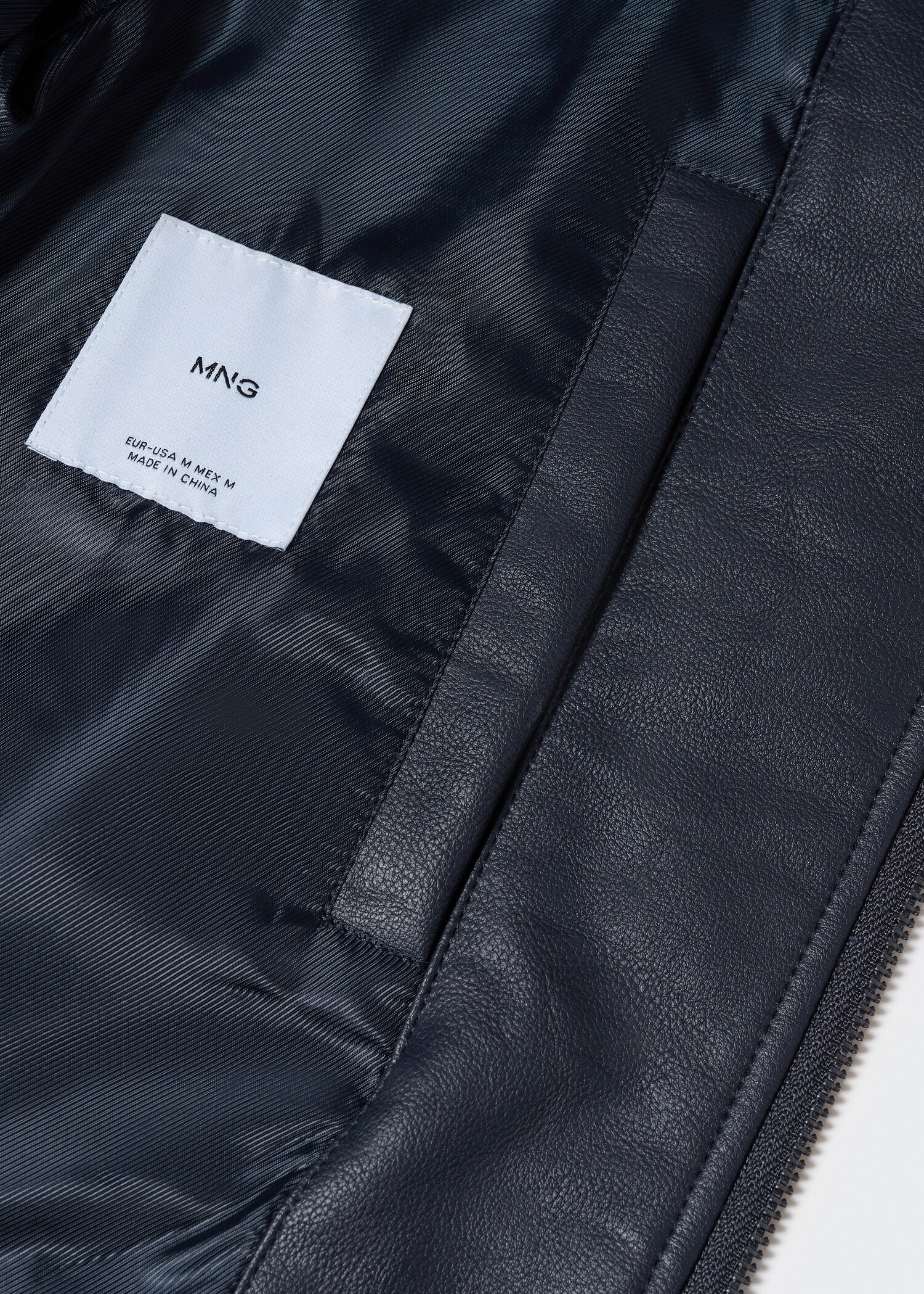 Nappa leather-effect jacket - Details of the article 8