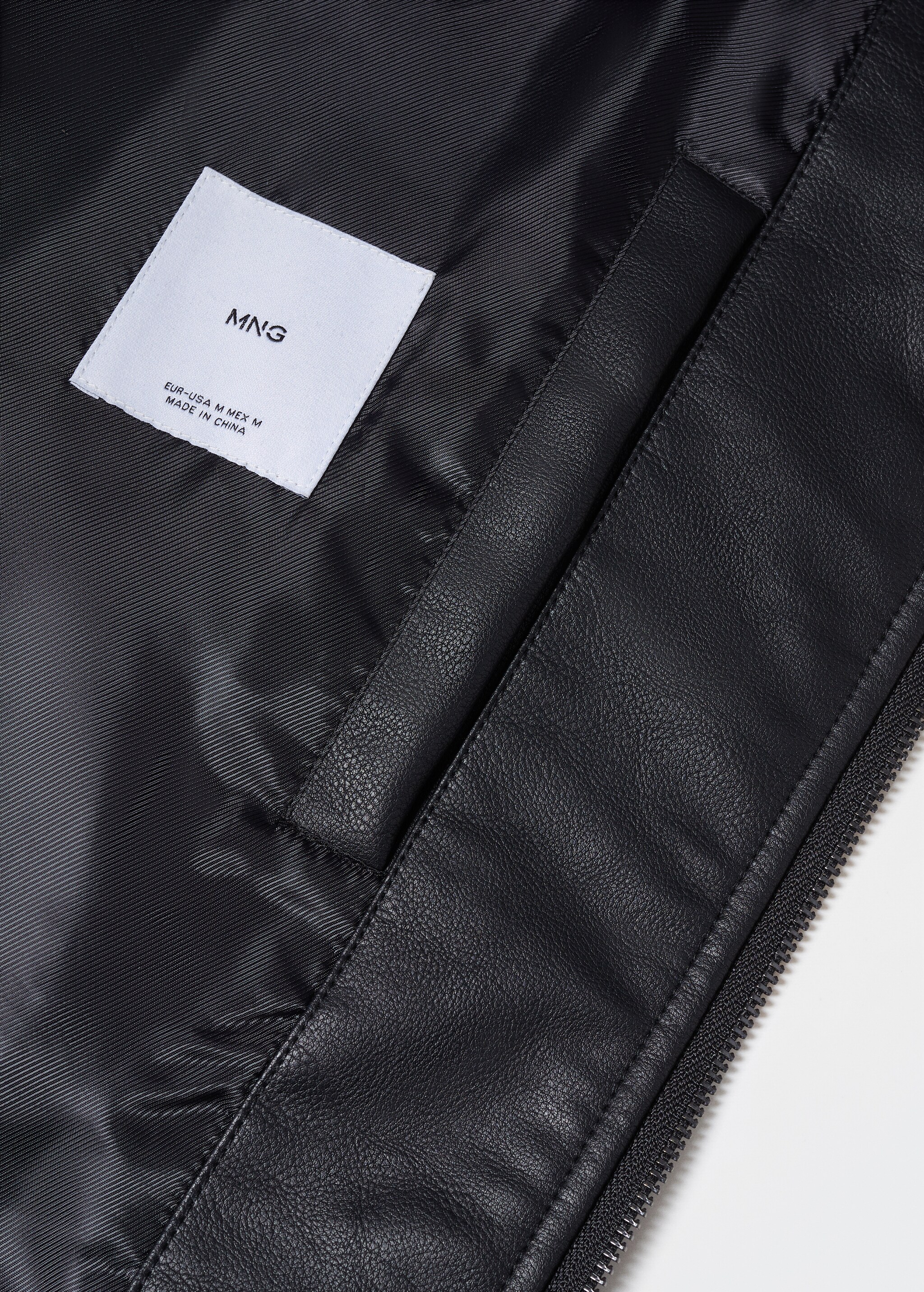Nappa leather-effect jacket - Details of the article 8