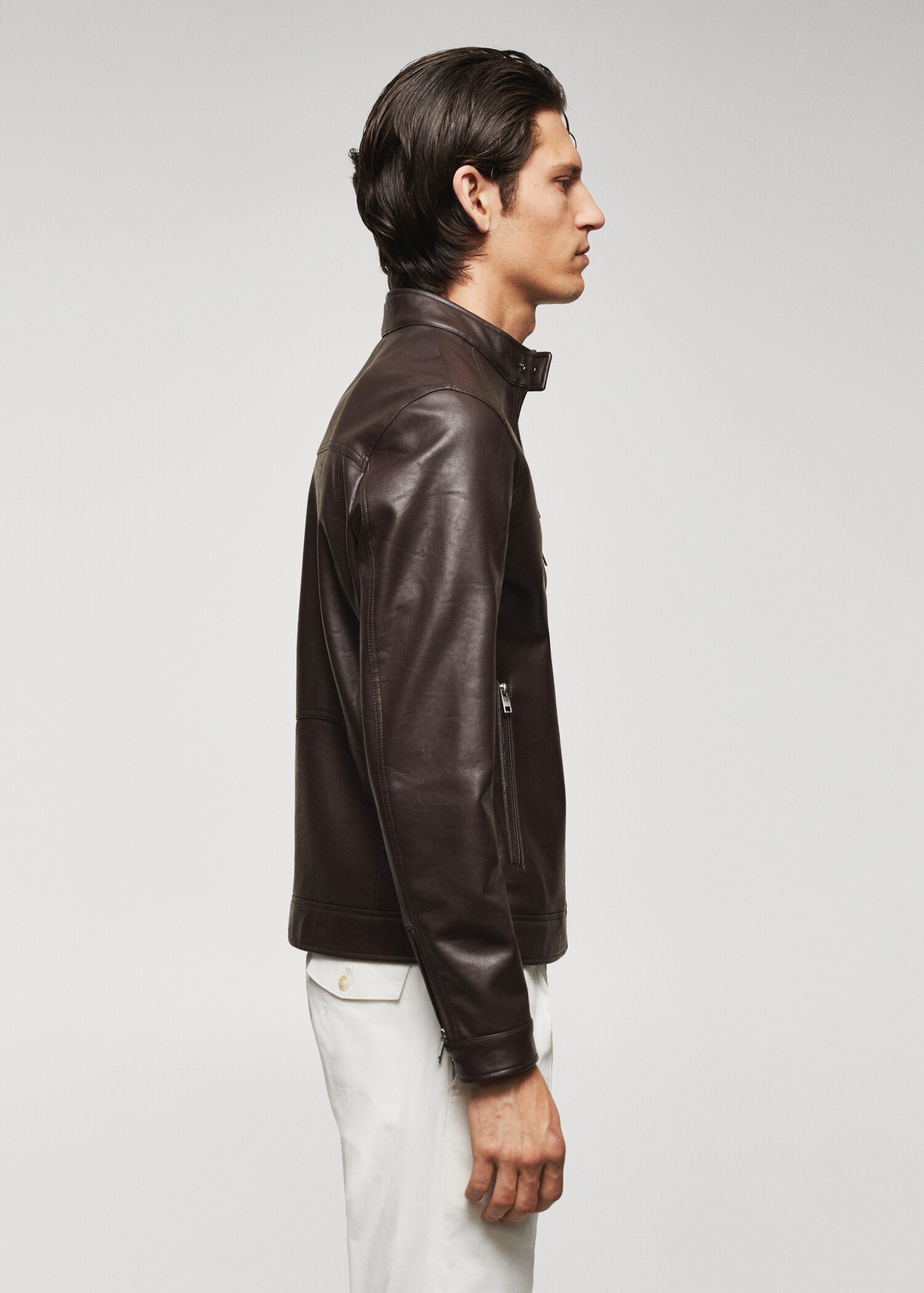 Chaqueta efecto piel cremalleras - Detalle del artículo 2