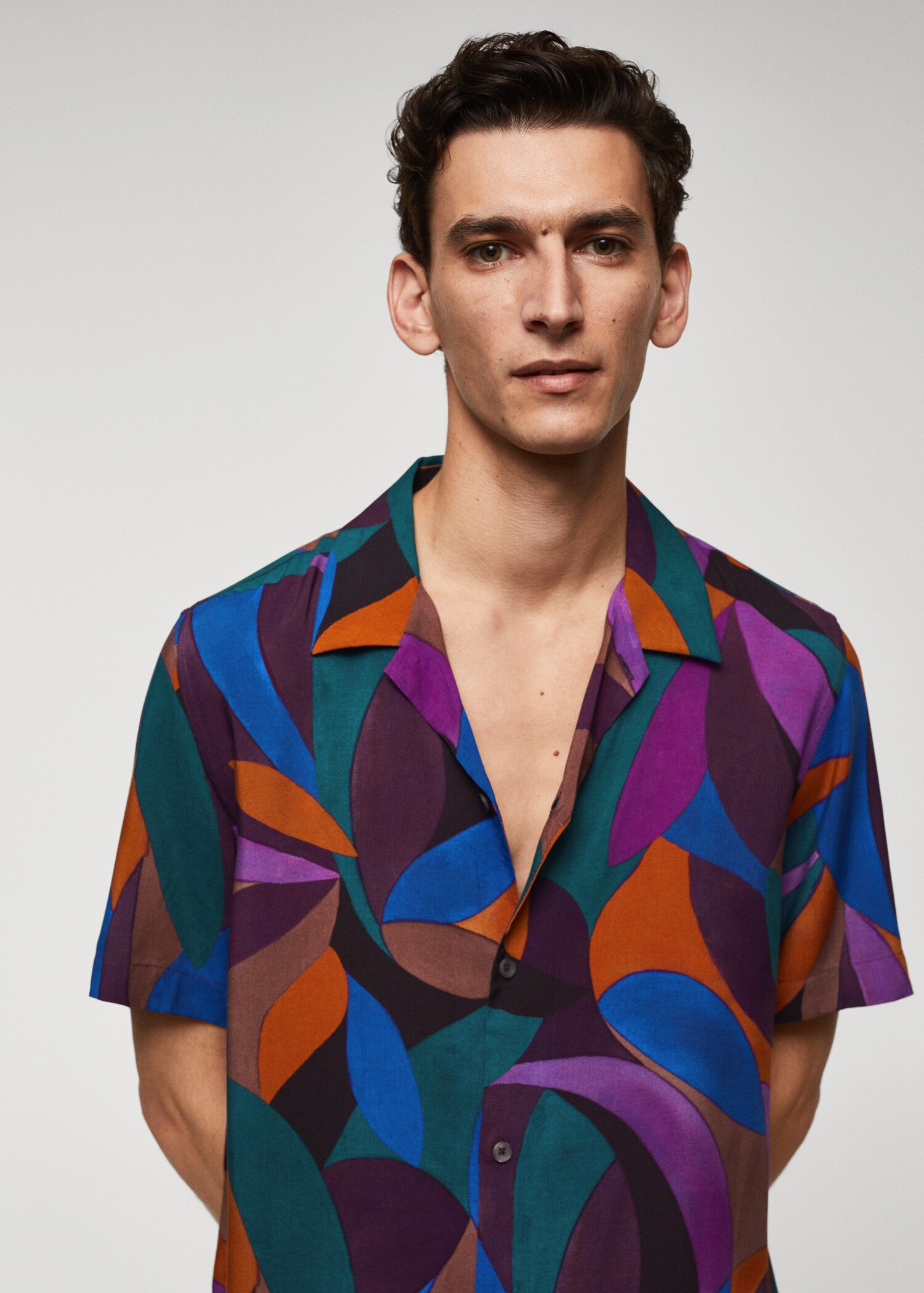 Camisa bowling estampado geométrico - Detalle del artículo 1
