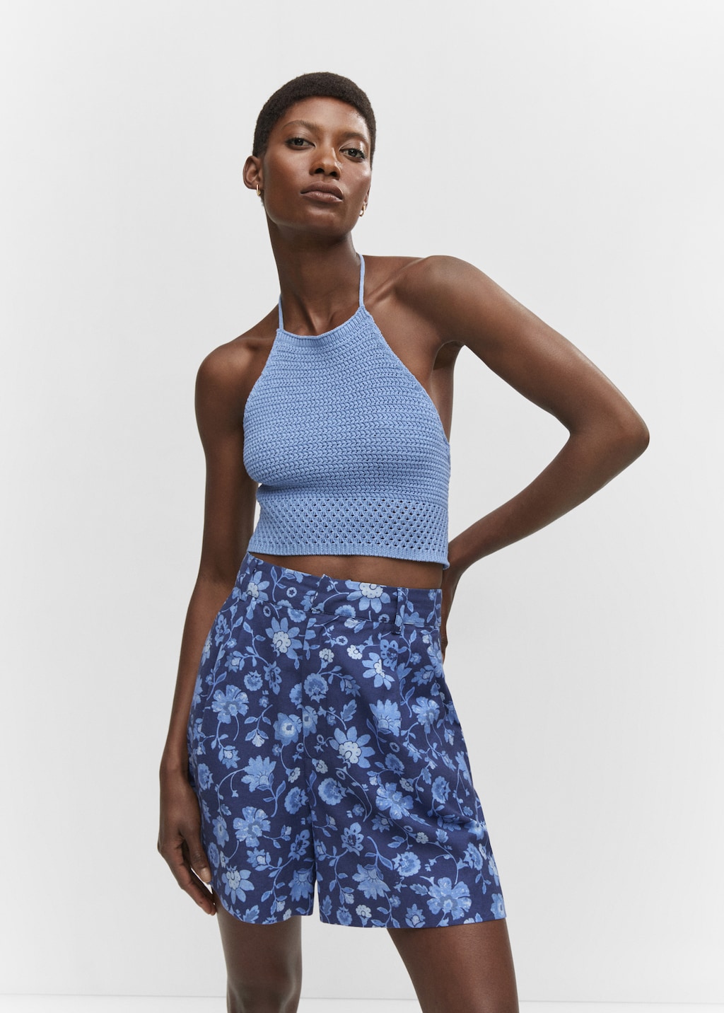 Halter neck crochet top Women MANGO Niger