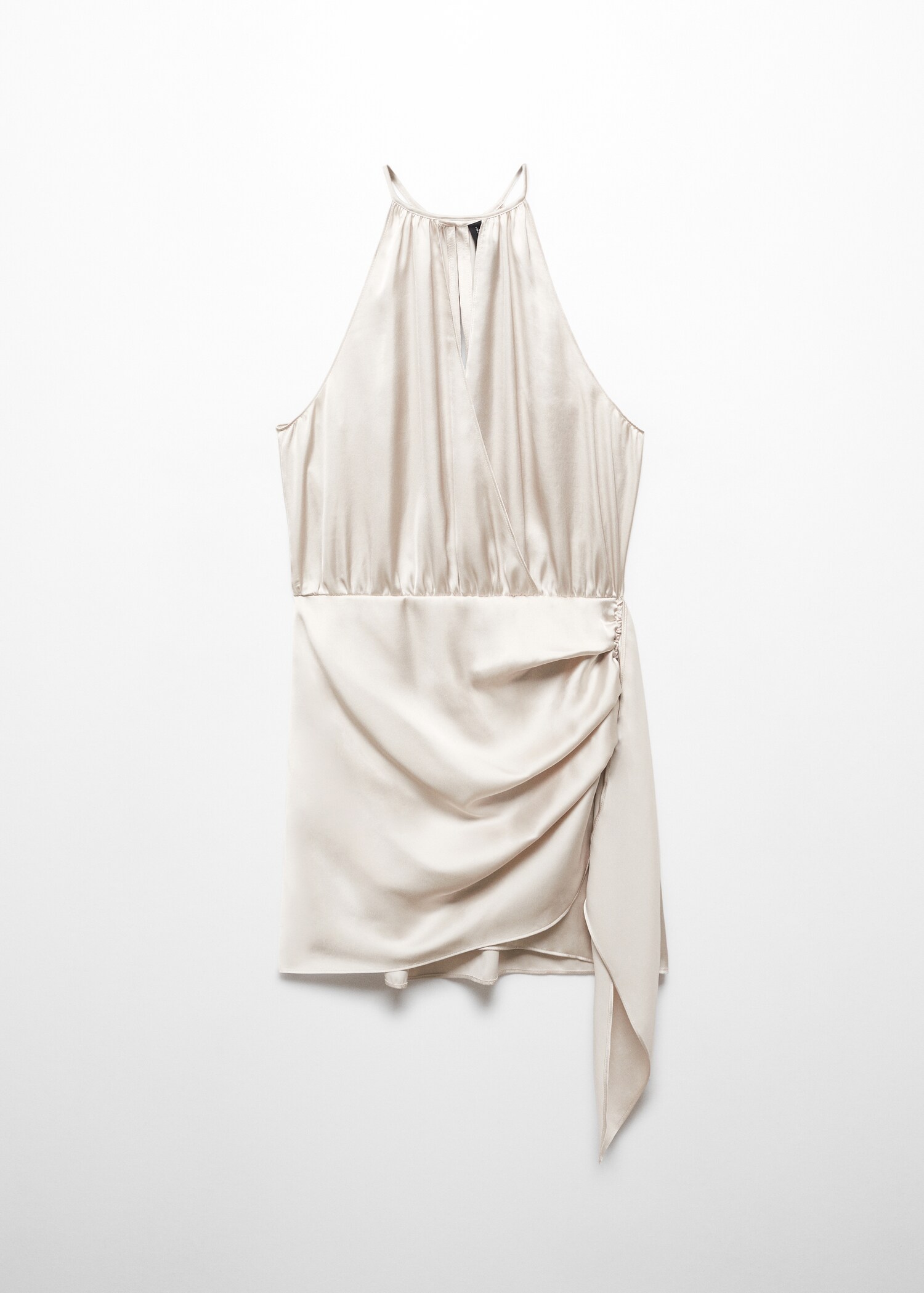 Satiniertes Neckholderkleid - Artikel ohne Model