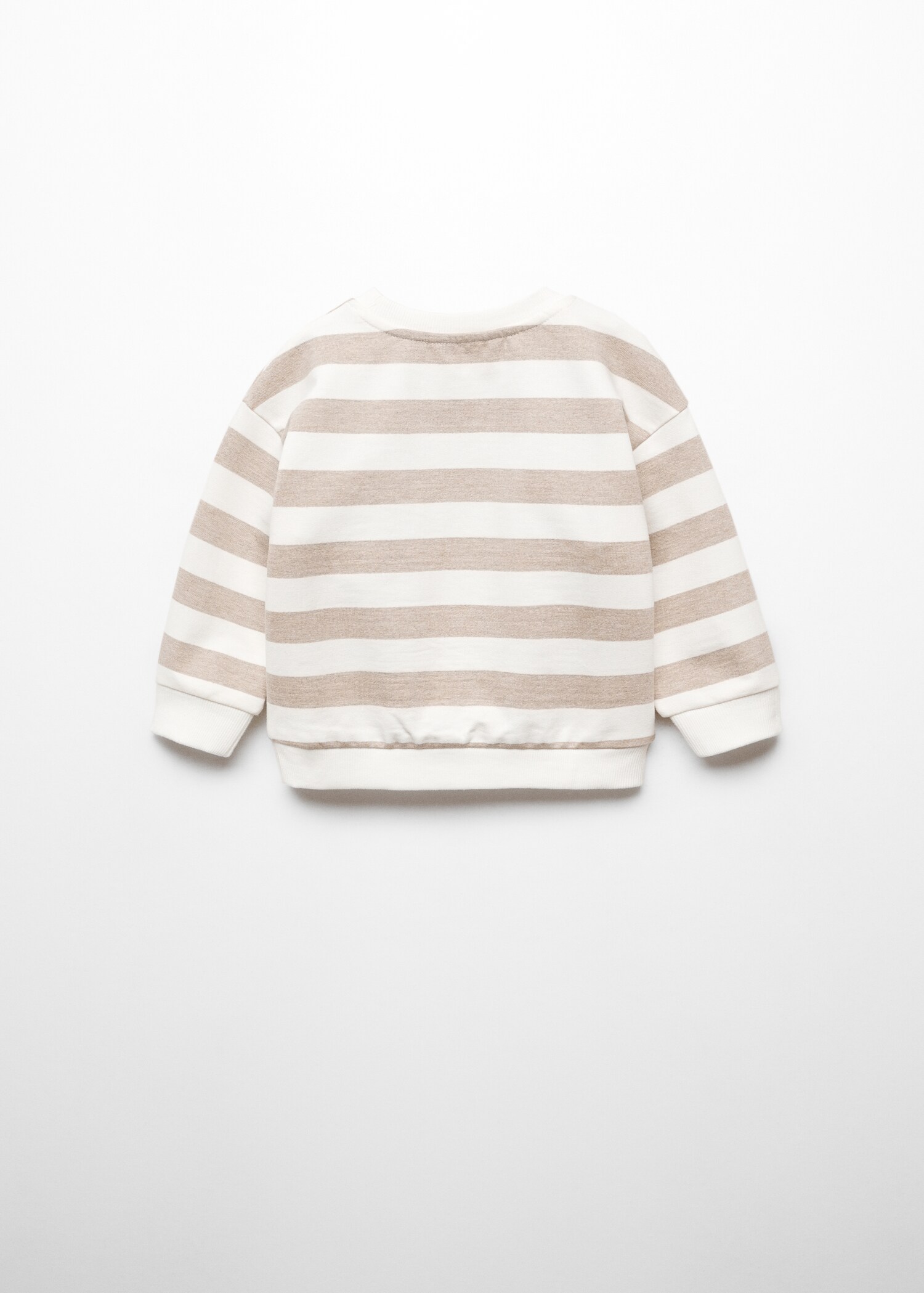 Sudadera algodón rayas - Reverso del artículo