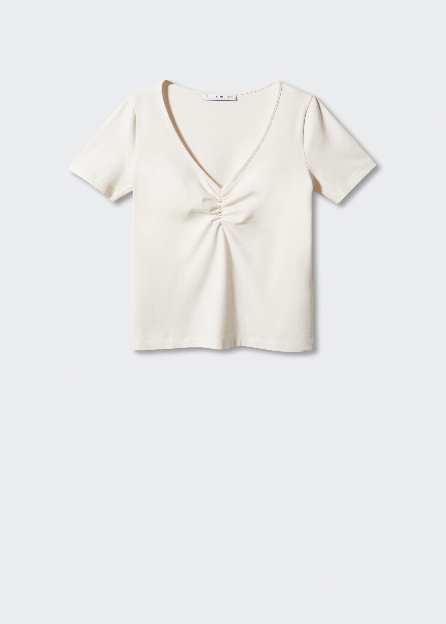 Camiseta algodón detalle fruncido - Artículo sin modelo