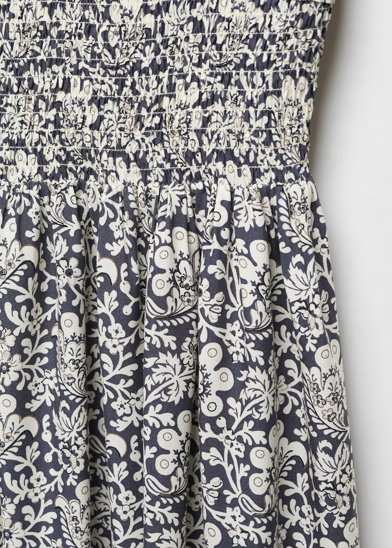 Vestido fruncido estampado - Detalle del artículo 8
