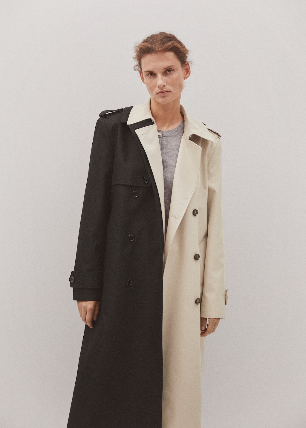 Waterproof double-breasted trench coat