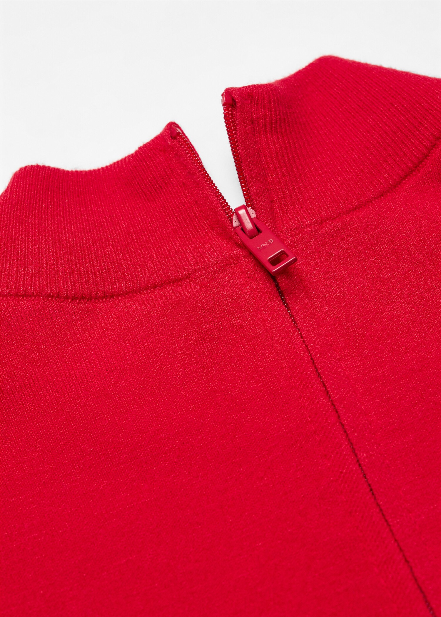 Fine-knit sweater with zip  - Details of the article 8