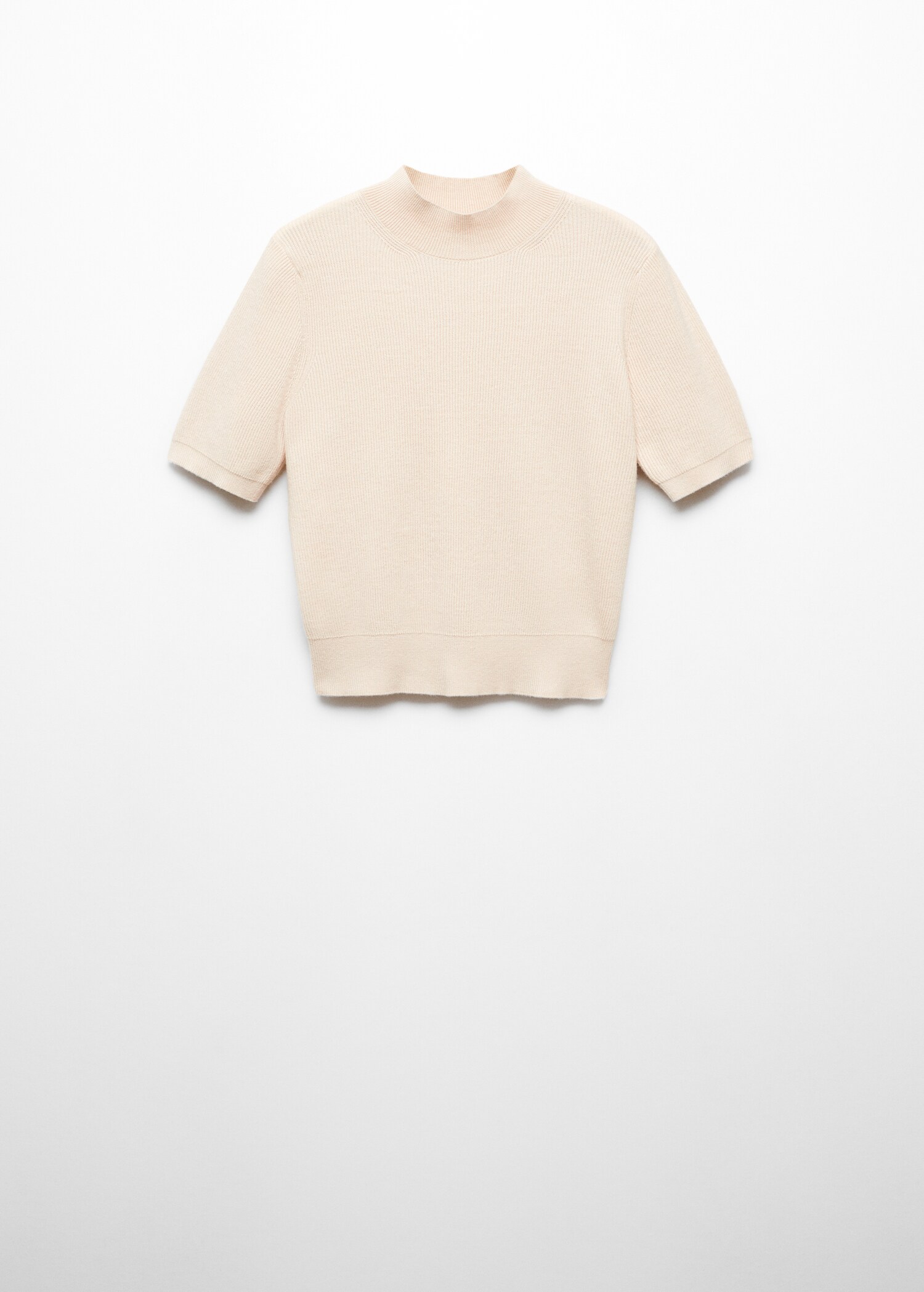 Perkins-neck short-sleeved sweater - Article without model