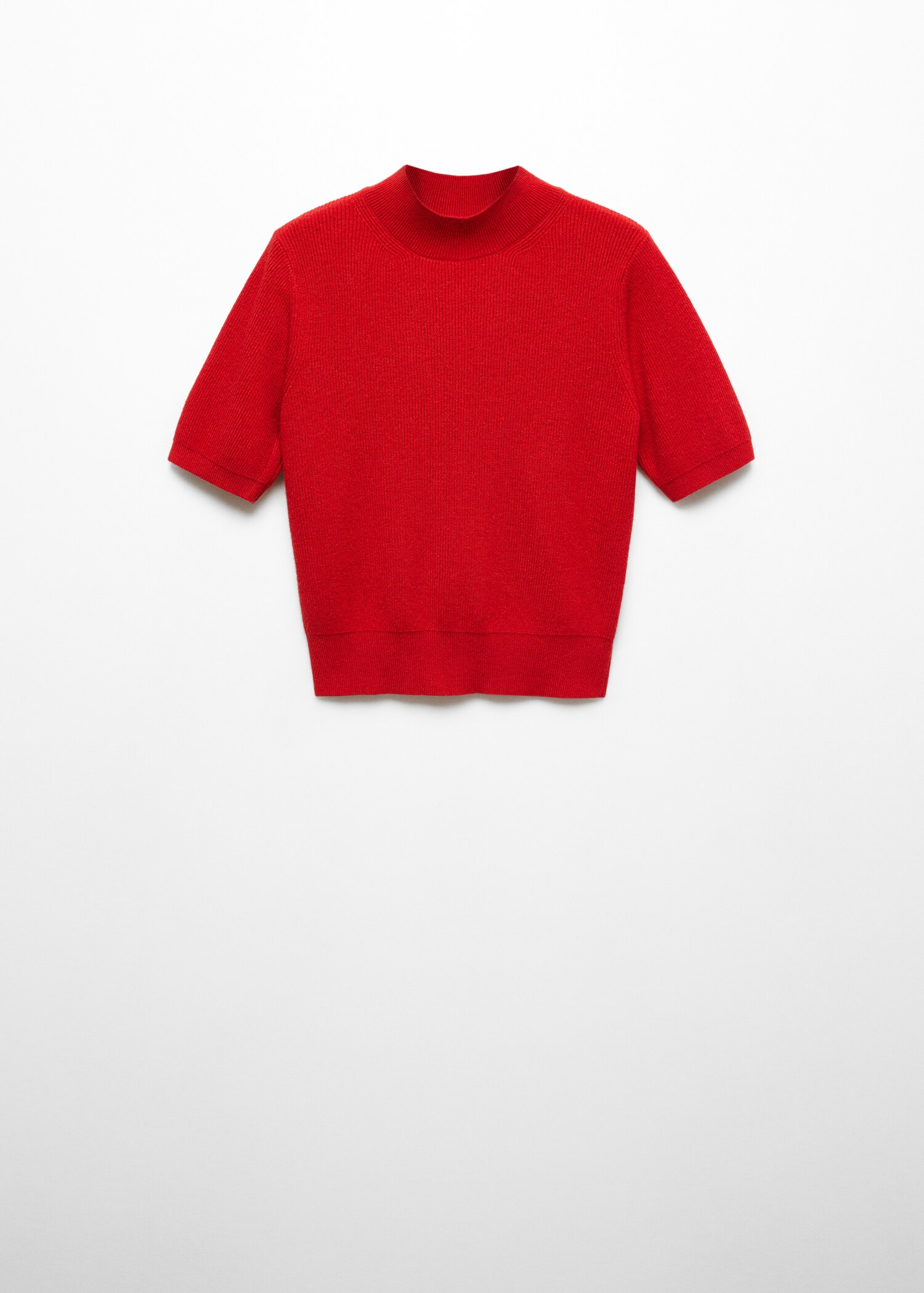 Perkins-neck short-sleeved sweater - Article without model