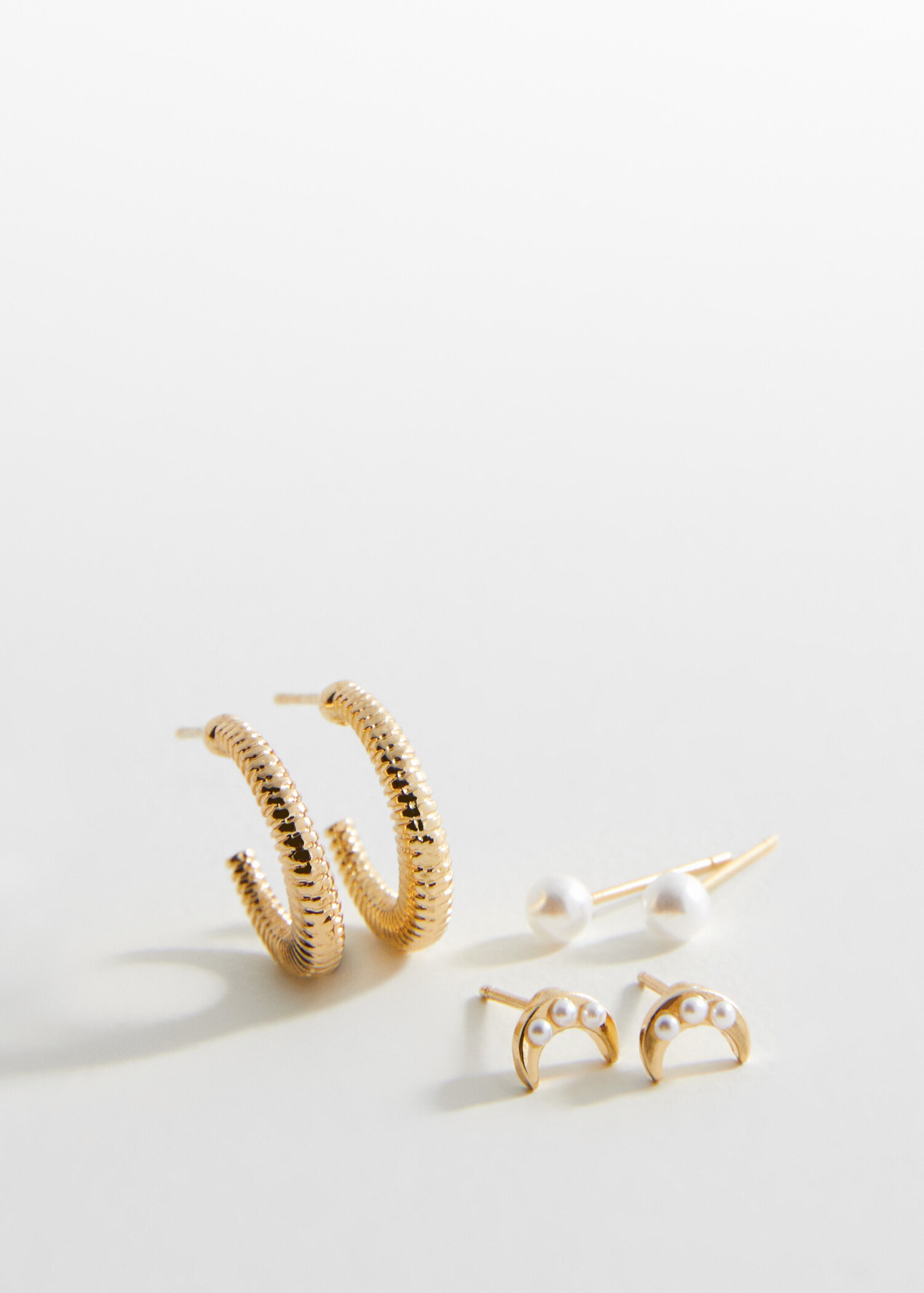 Pack of 3 earrings - Medium plane