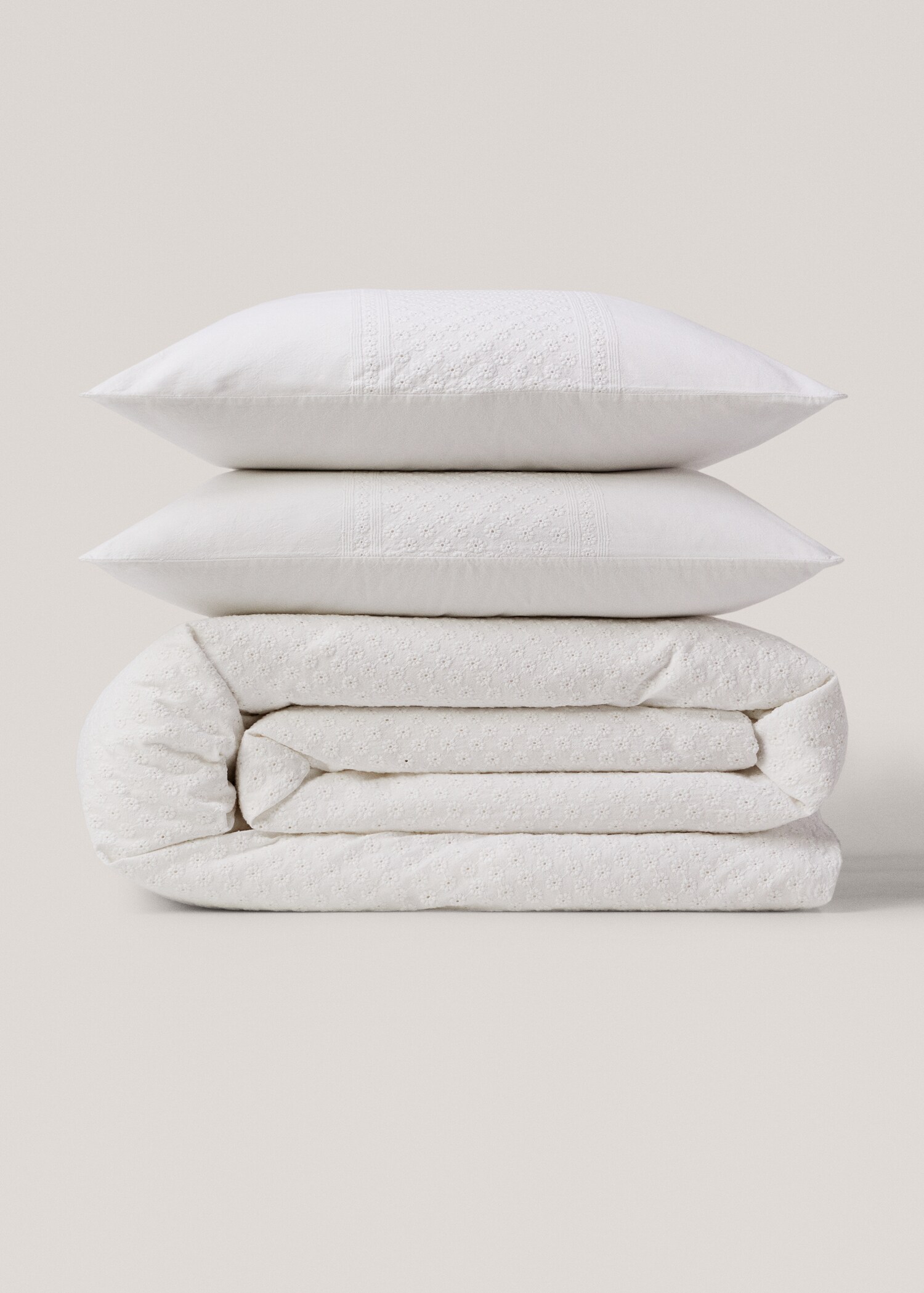 Housse de couette brodée coton Lit 135/140 cm - Article sans modèle