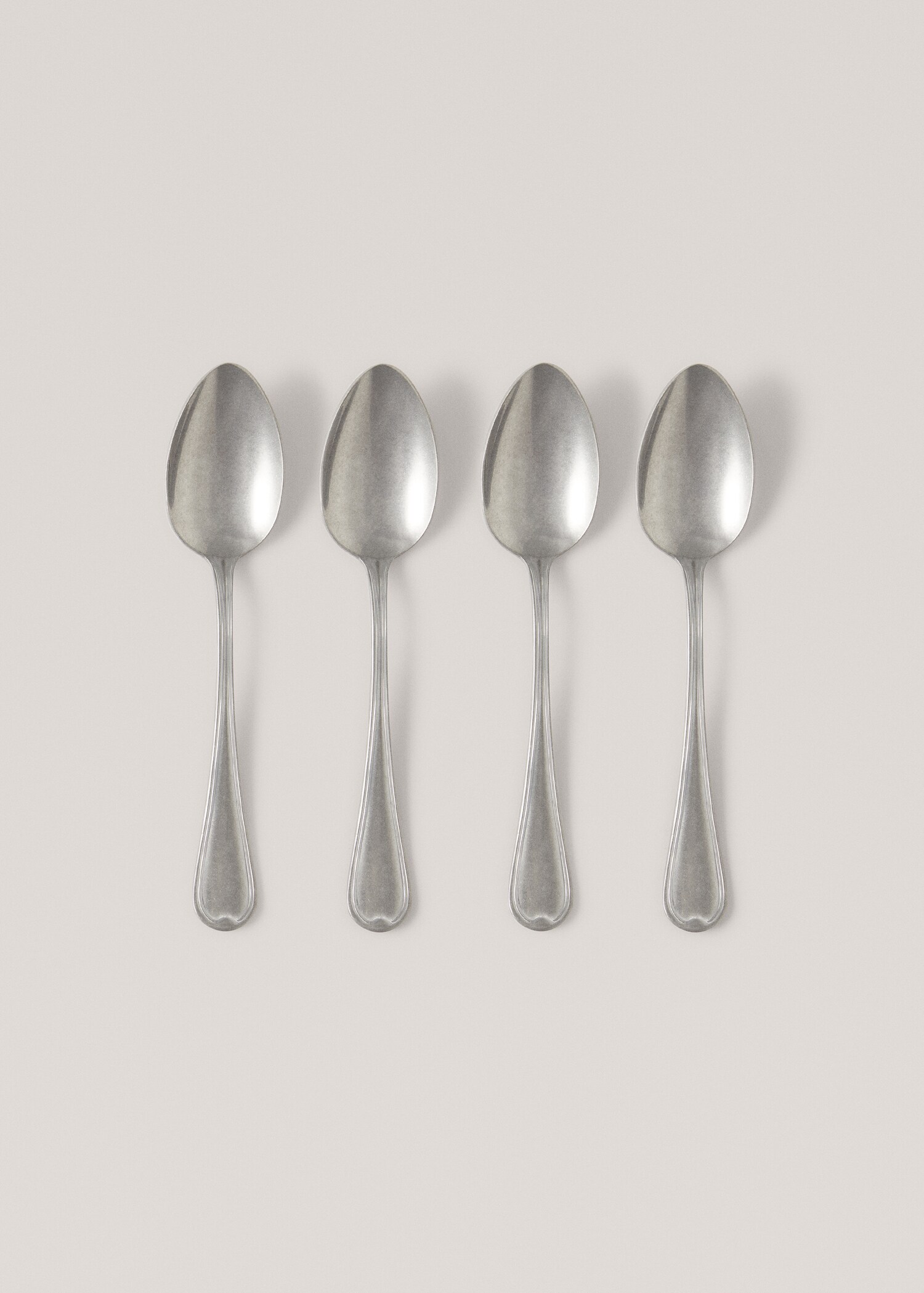 4er-Pack  Altsilber-Dessertlöffel - Artikel ohne Model