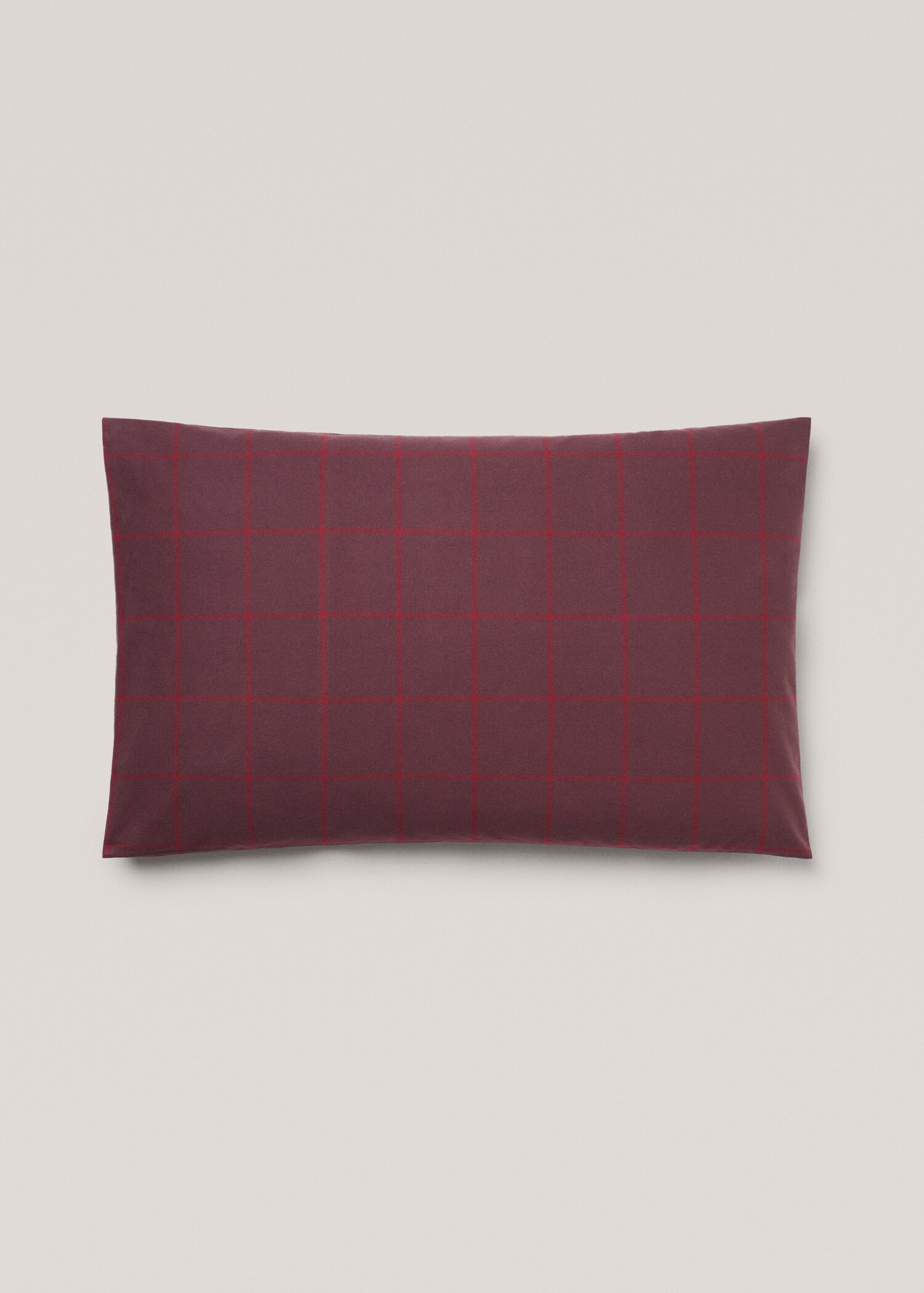 Funda de almohada franela cuadros 50x75cm - Artículo sin modelo